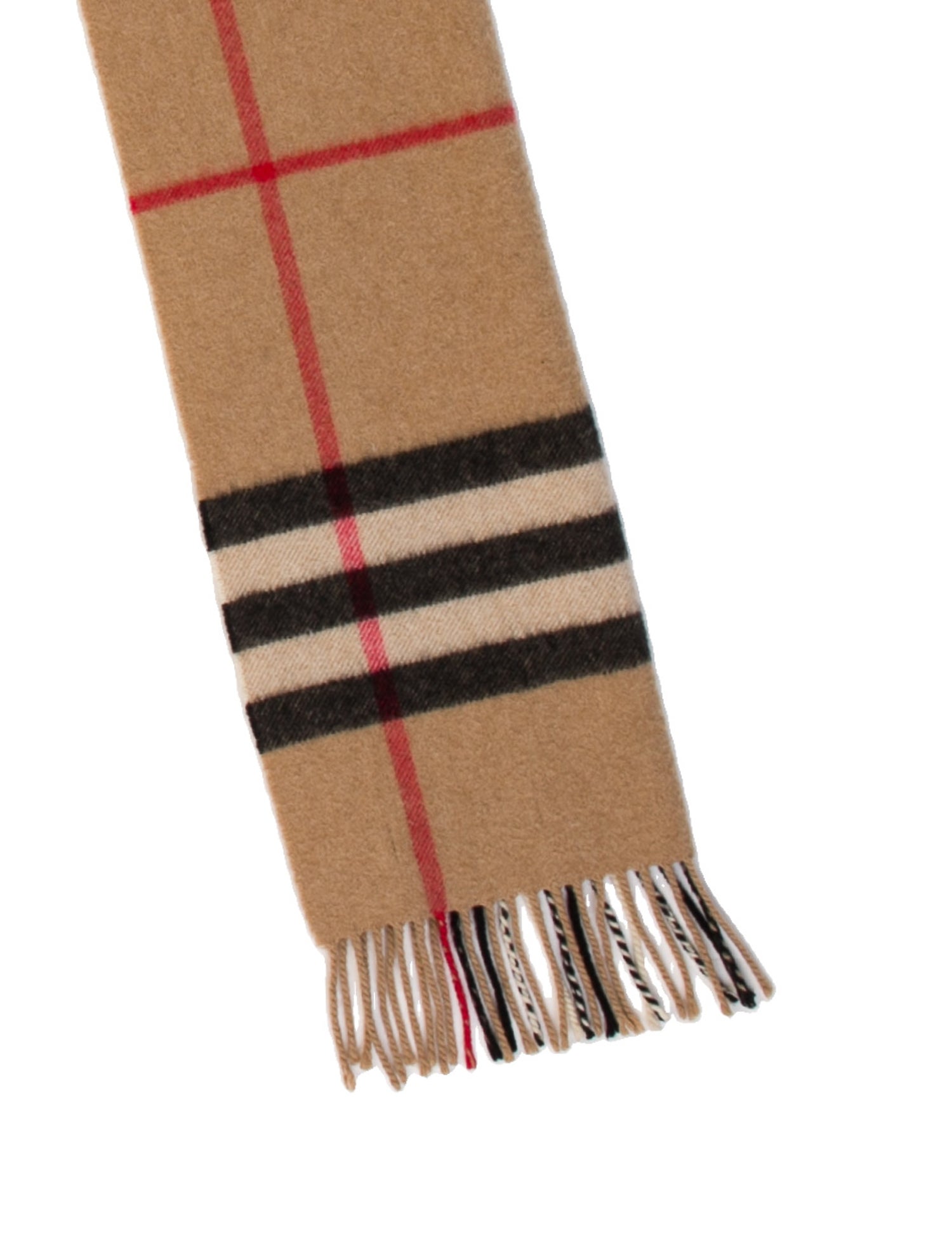 Burberry Cashmere Plaid Print Scarf
