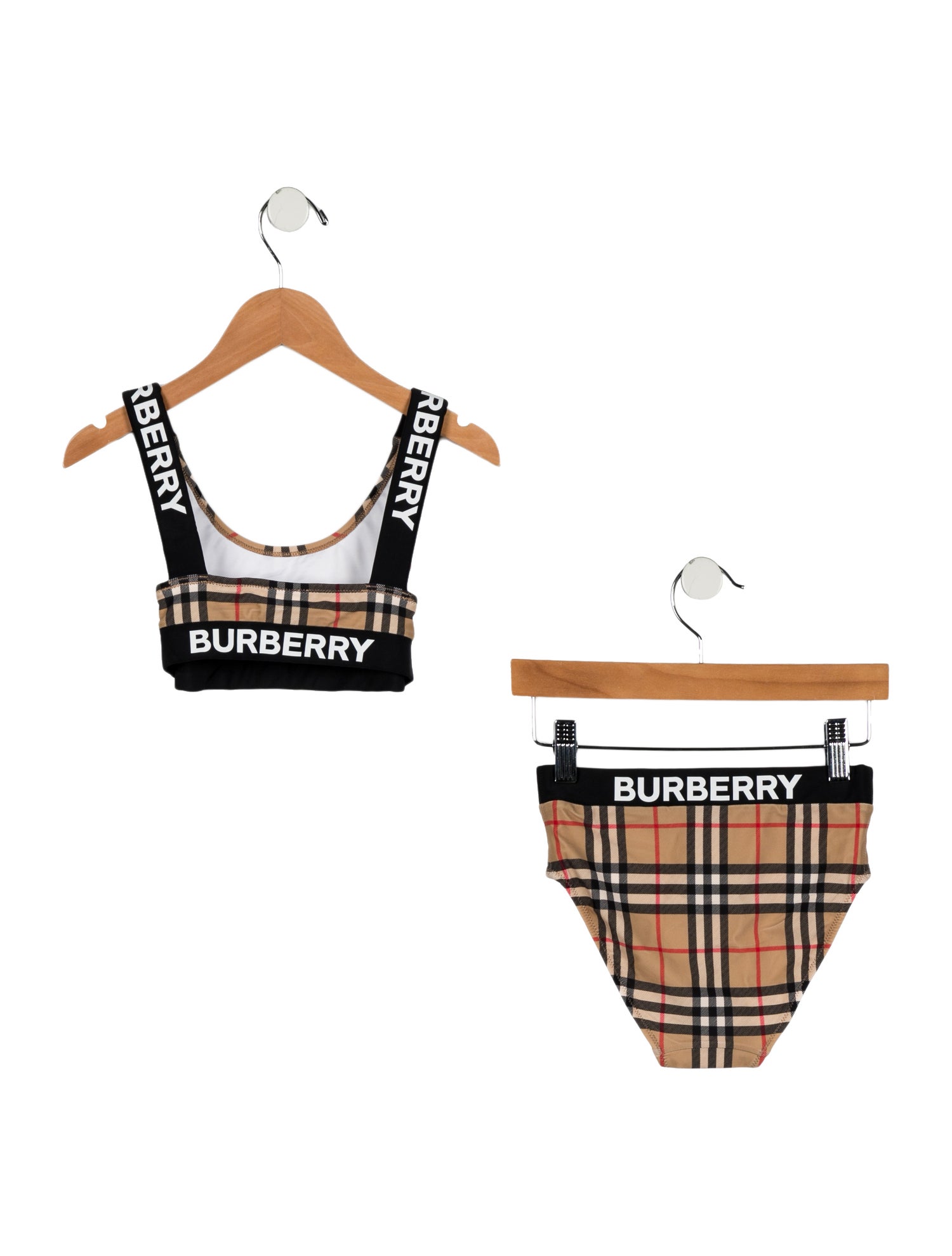 Burberry Girls' House Check Two Piece Swimsuit w/Tags