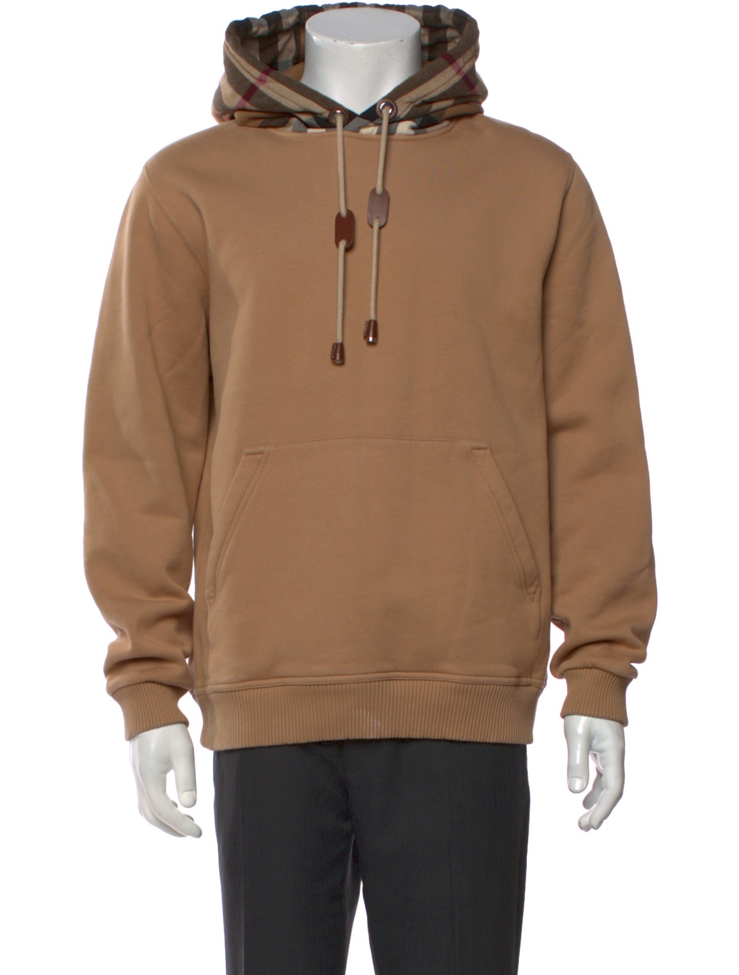 Burberry Exploded Check Pattern Crew Neck Hoodie