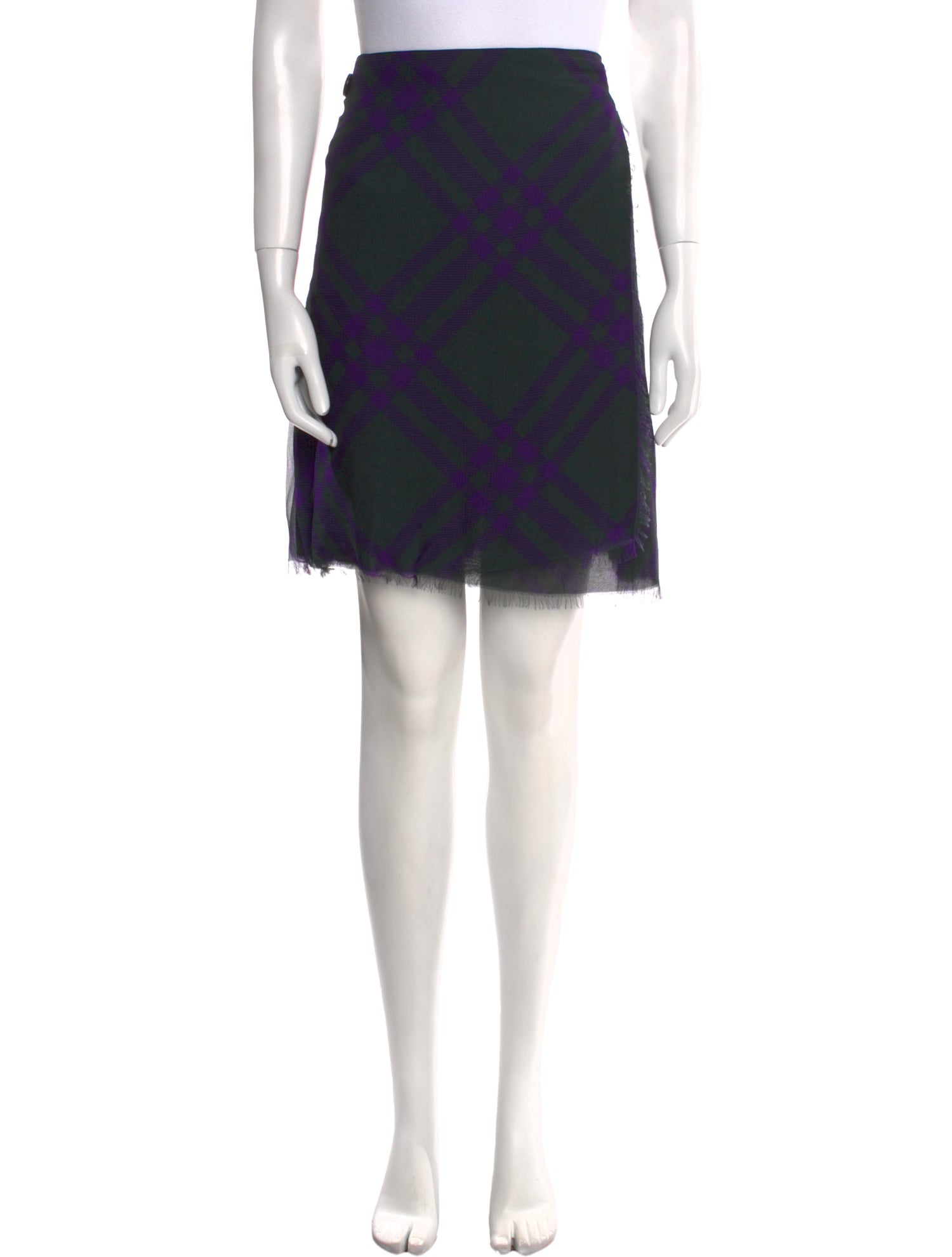 Burberry Silk Knee-Length Skirt w/ Tags