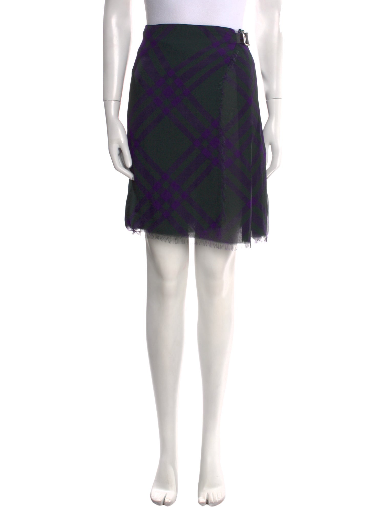 Burberry Silk Knee-Length Skirt w/ Tags