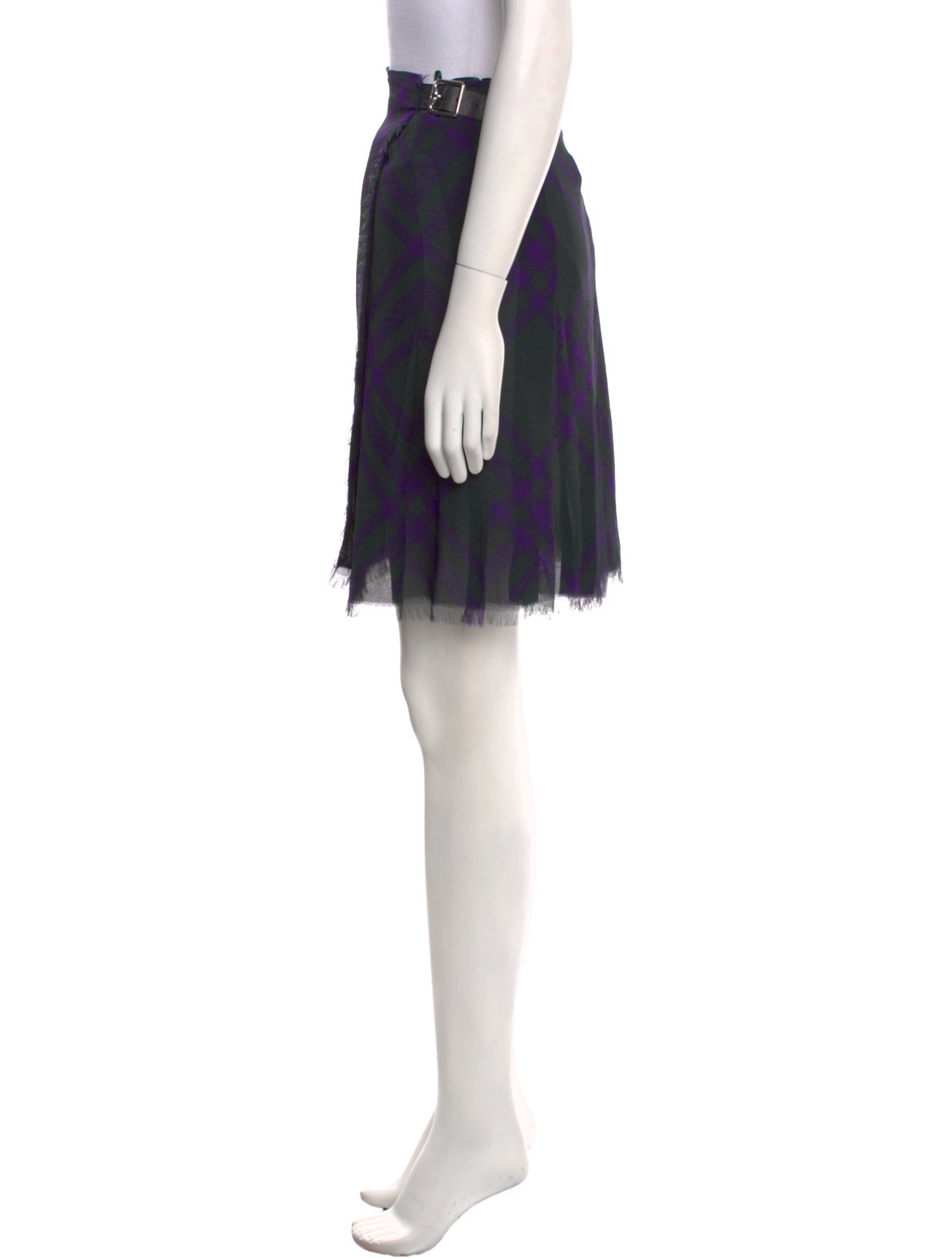 Burberry Silk Knee-Length Skirt w/ Tags