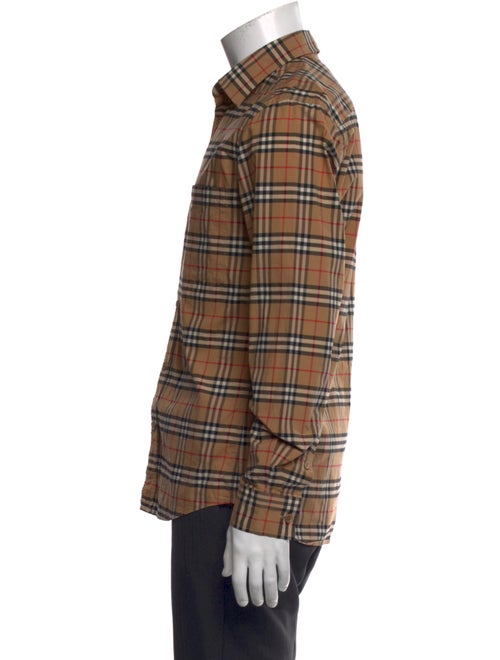 Burberry House Check Pattern Long Sleeve Dress Shirt