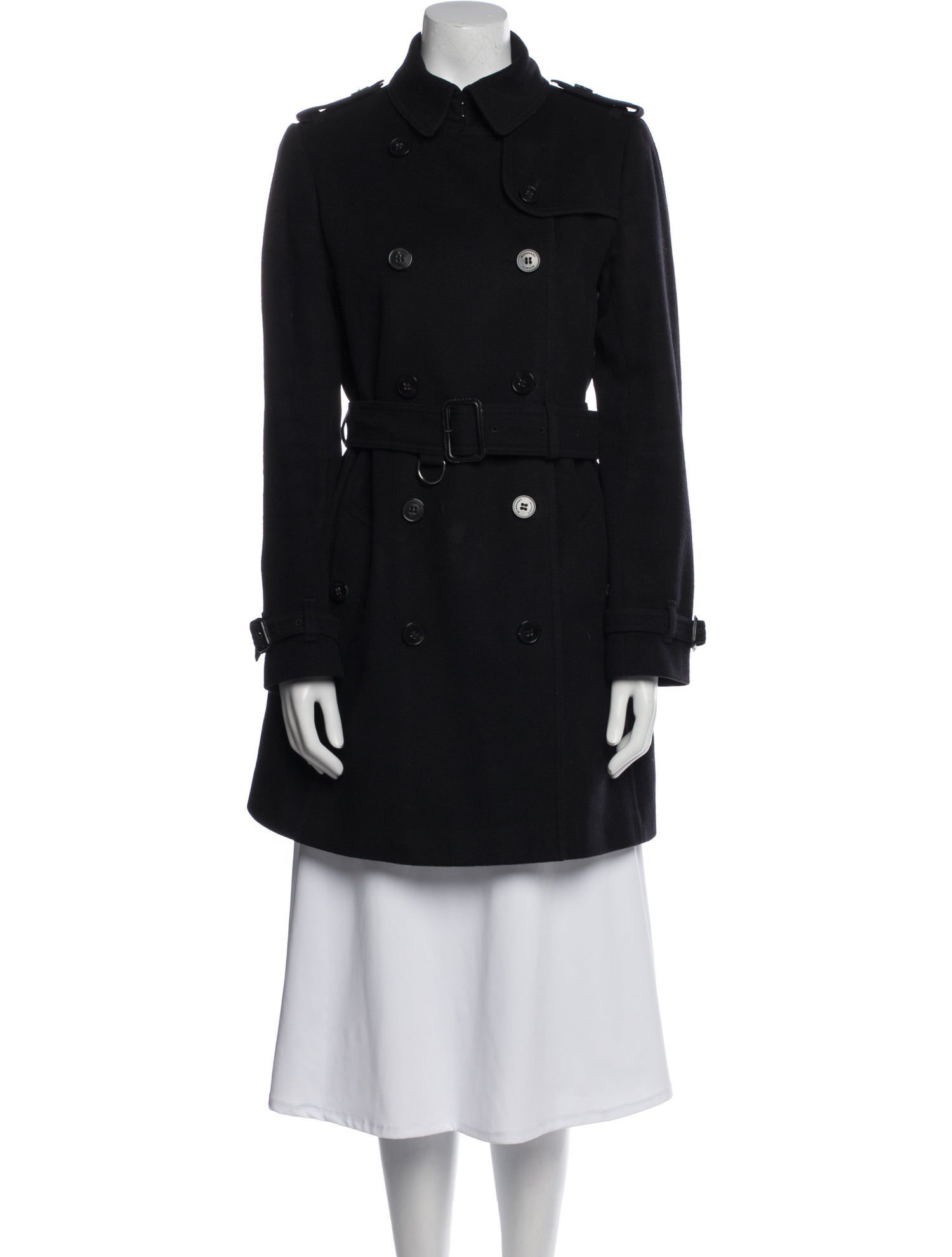 Burberry London Virgin Wool Trench Coat