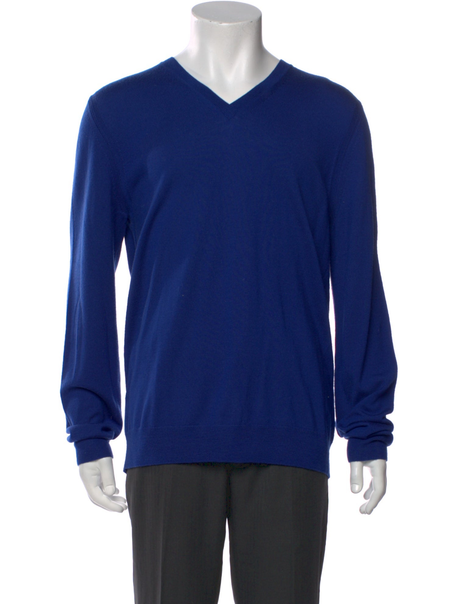 Burberry Exploded Check Pattern V-Neck Pullover