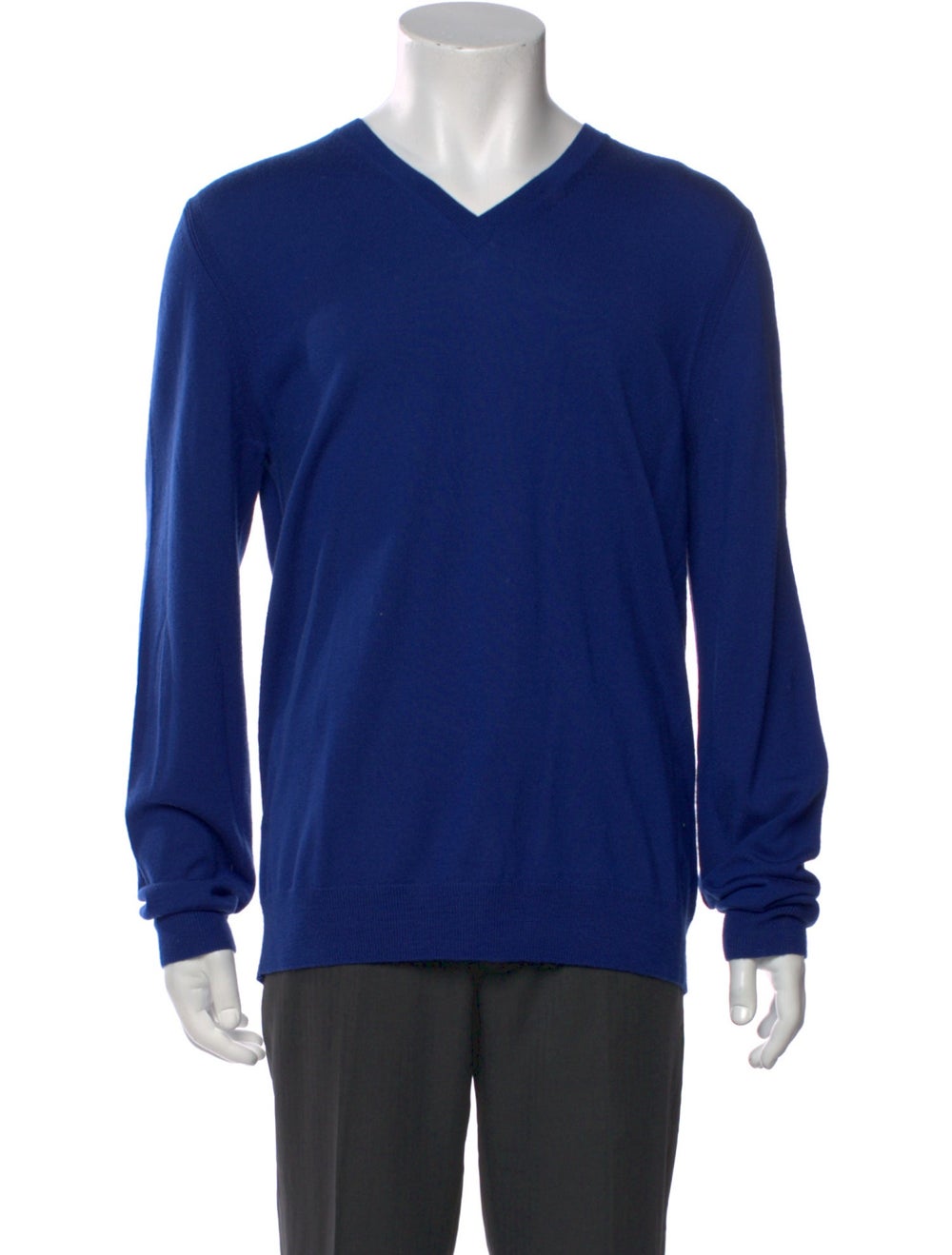 Burberry Pullover Blue Exploded Check Pattern Lon… - image 1