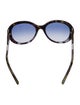 Burberry Nova Check Pattern Round Sunglasses