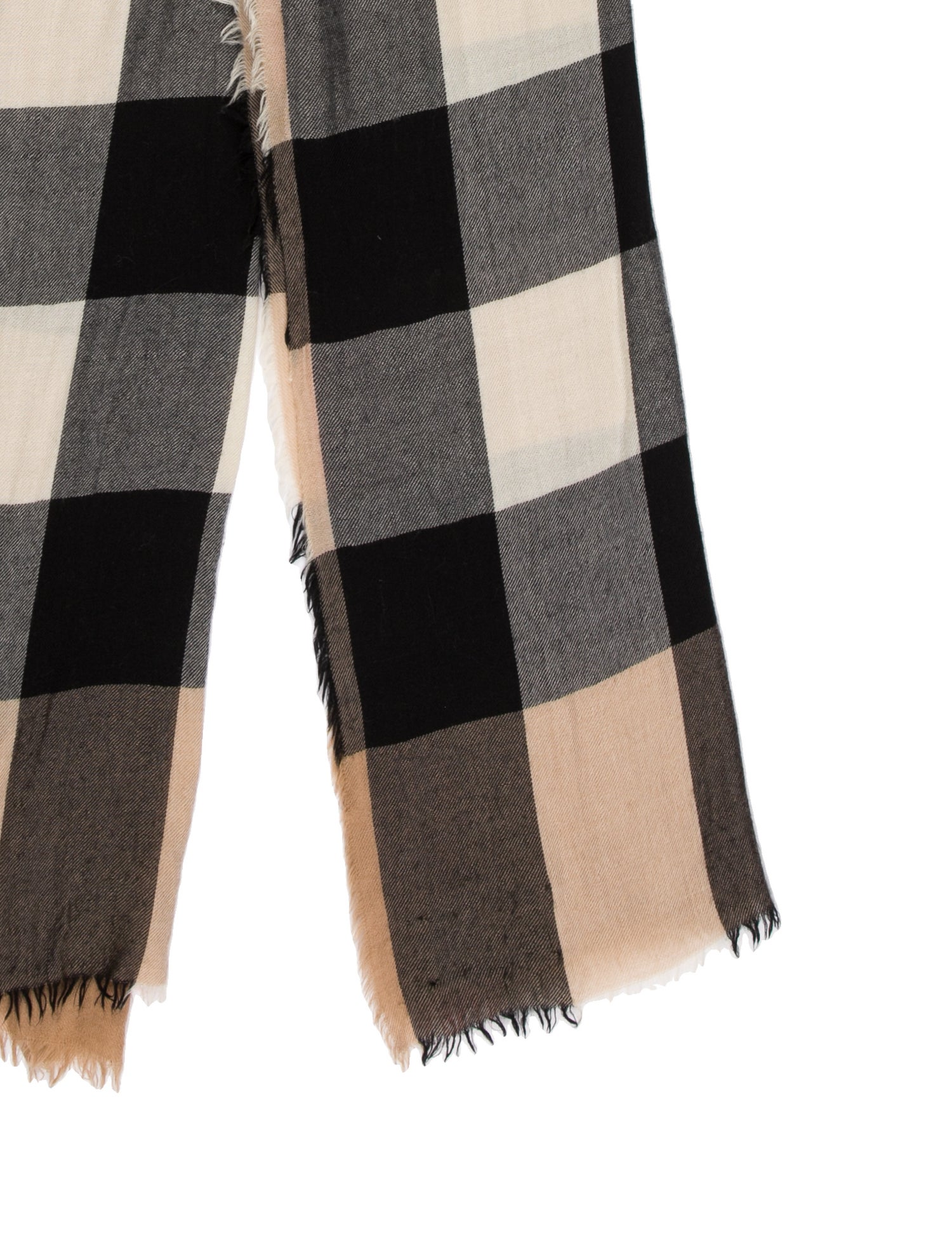 Burberry Cashmere House Check Pattern Scarf