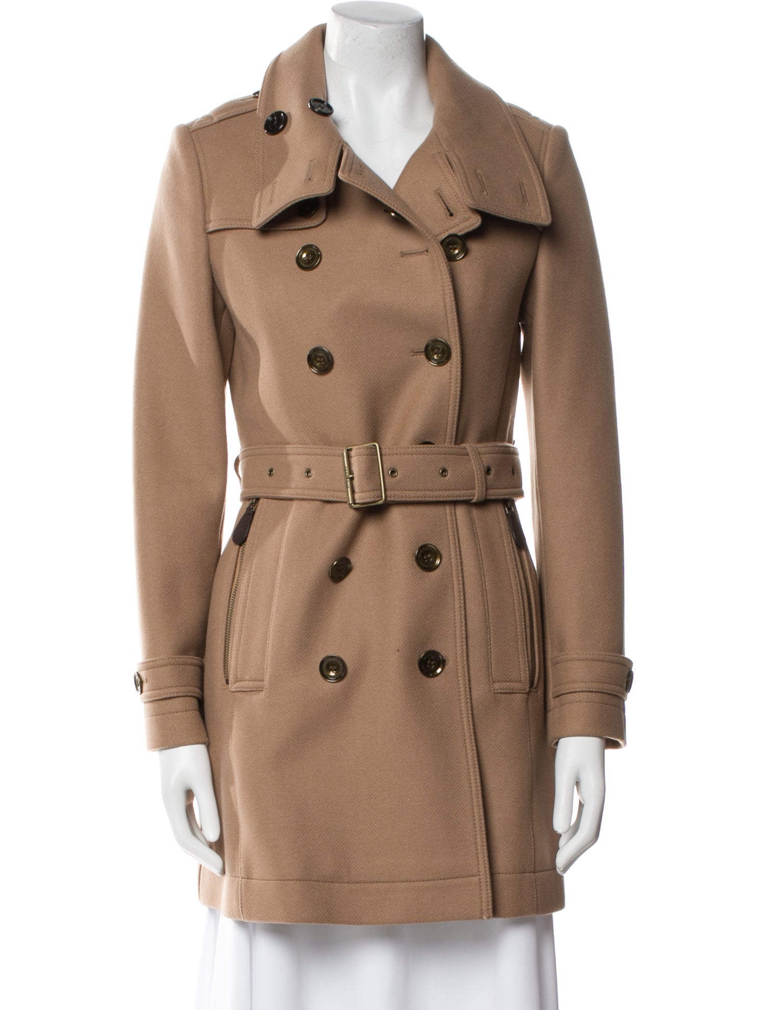Burberry Virgin Wool Trench Coat w/ Tags