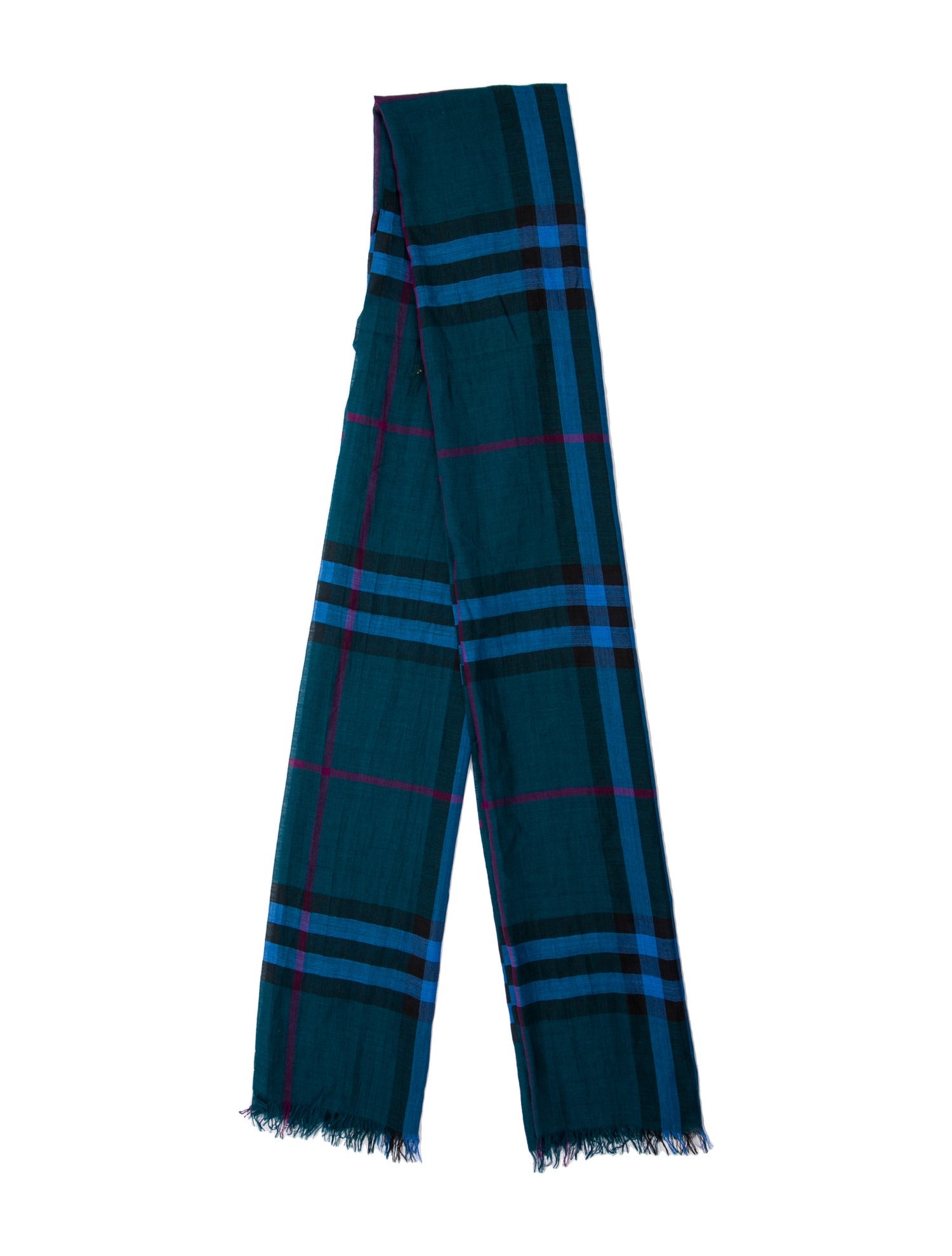 Burberry Cashmere House Check Pattern Scarf