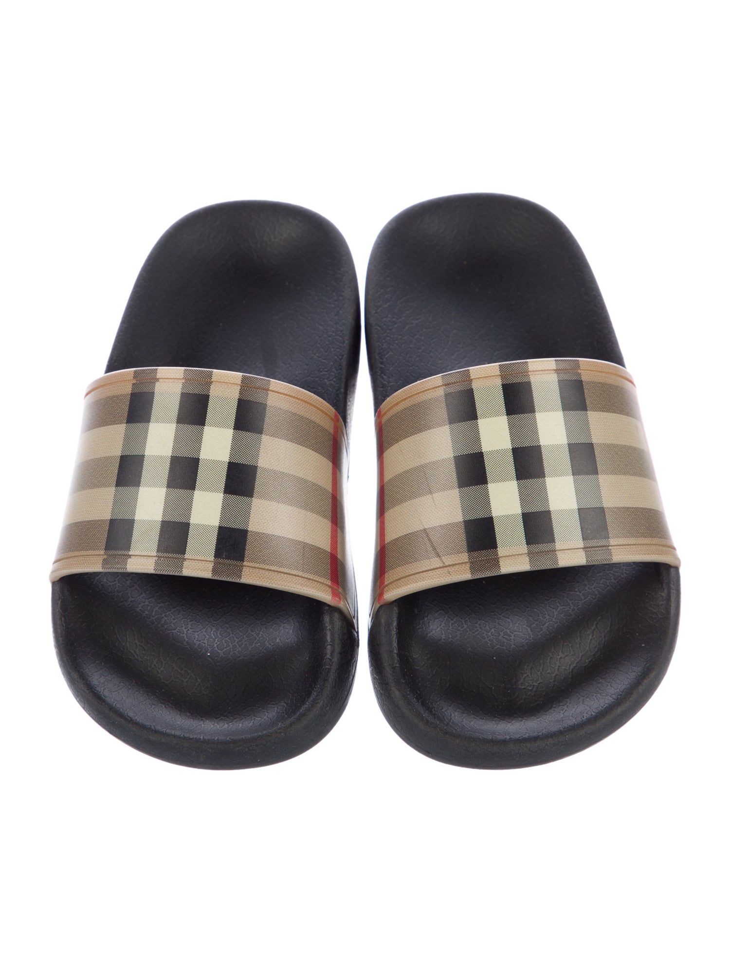 Burberry toddler girls' multicolored slides
