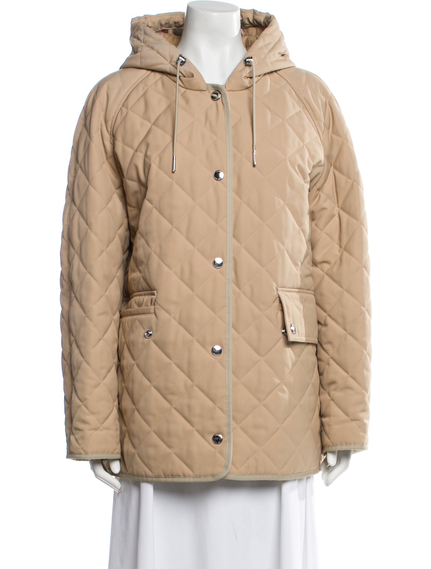 Burberry Plaid Print Utility Jacket