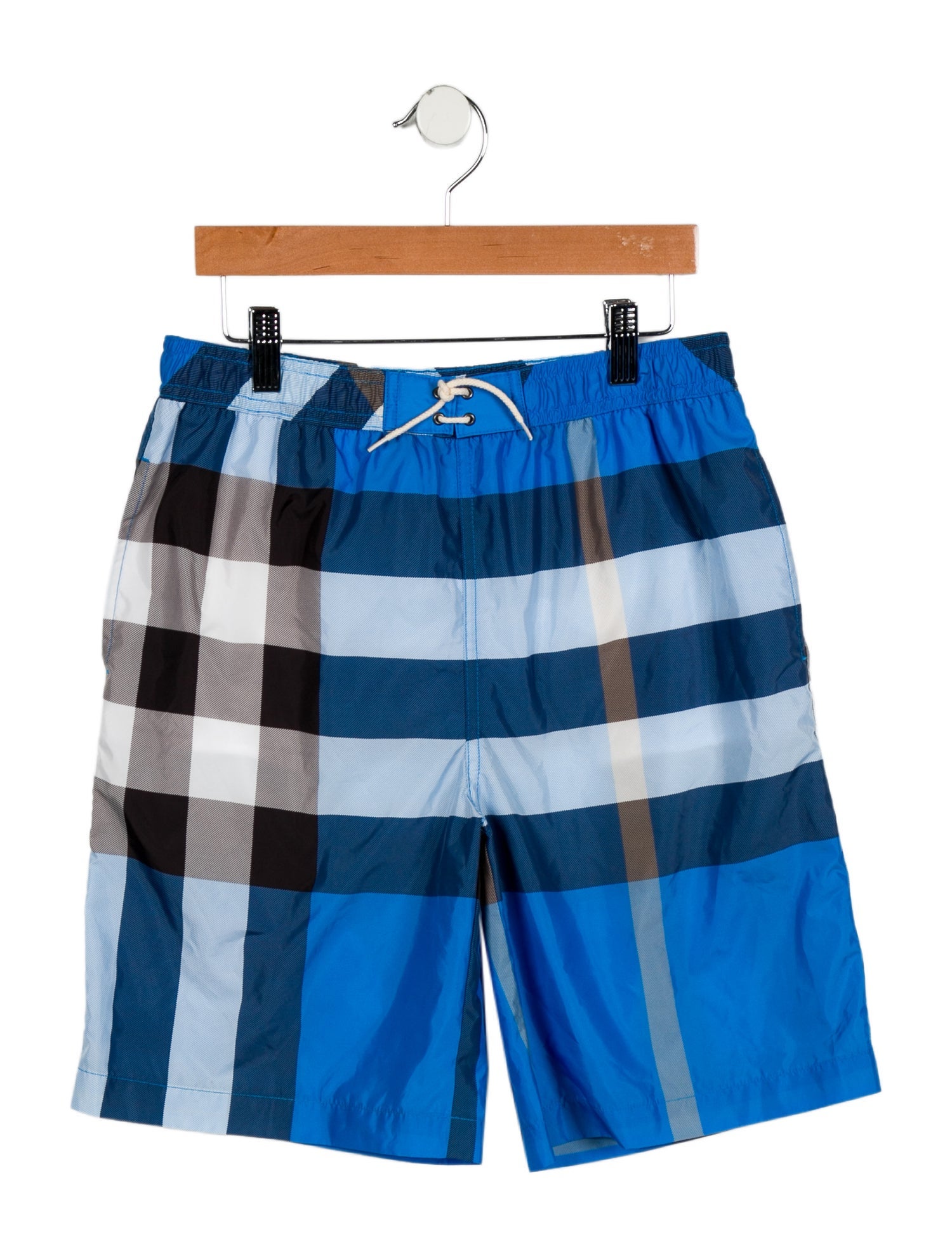 Burberry Boys' House Check Print Swim Trunks