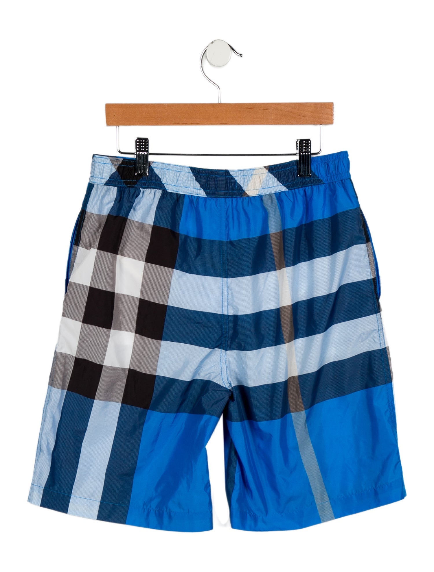 Burberry Boys' House Check Print Swim Trunks