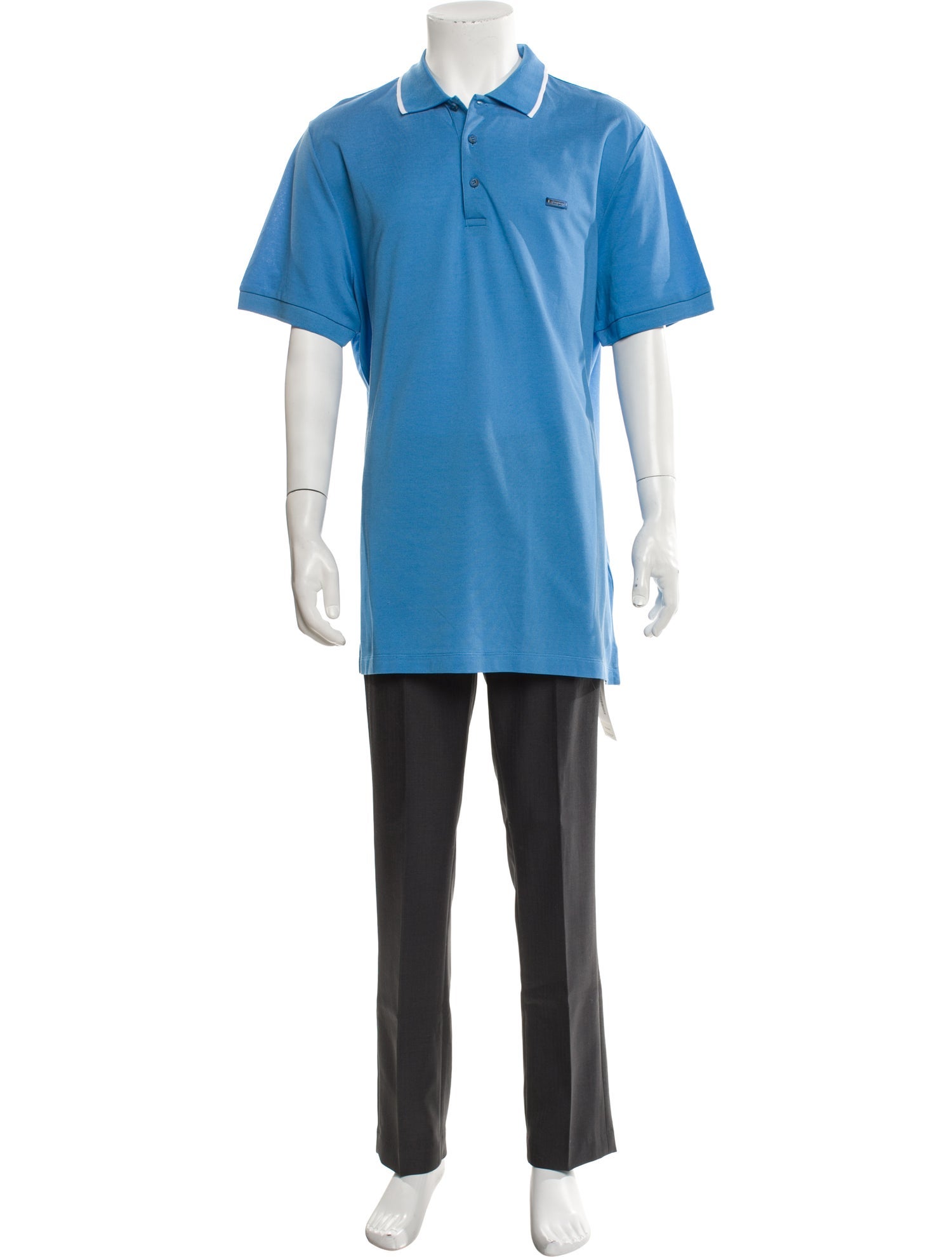 Burberry Signature Logo Collar Polo Shirt w/ Tags