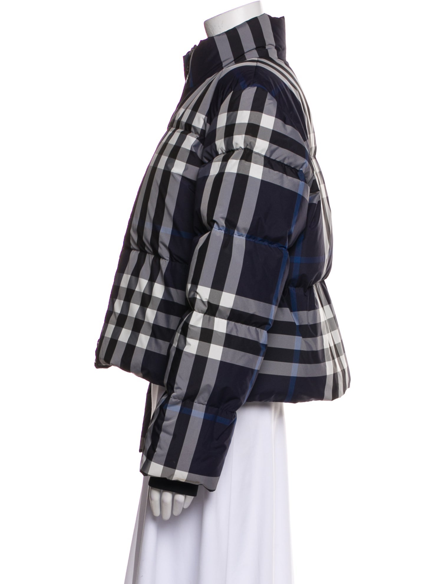 Burberry Plaid Print Jacket