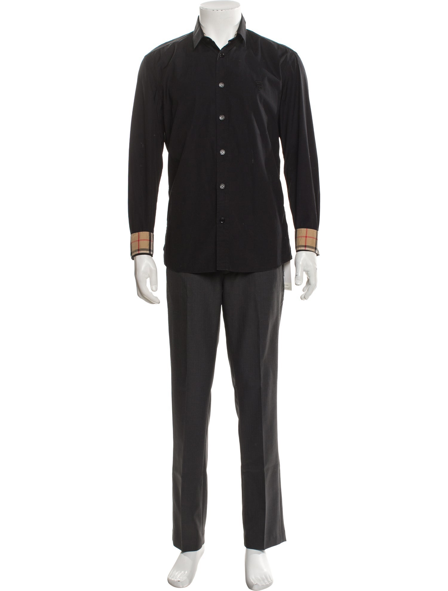 Burberry TB Monogram Long Sleeve Shirt