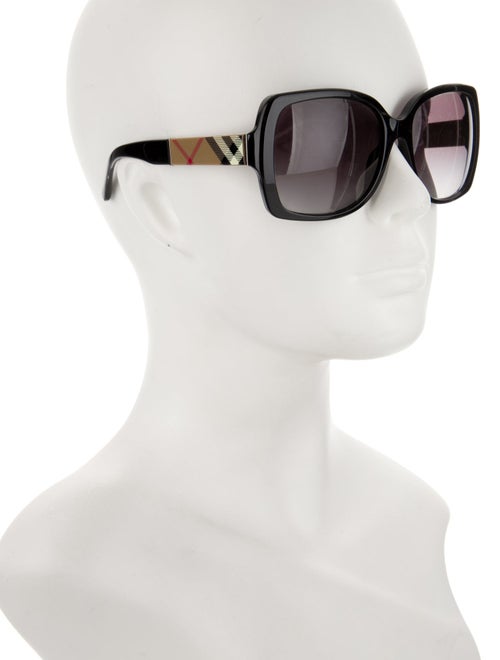 Burberry House Check Pattern Square Sunglasses