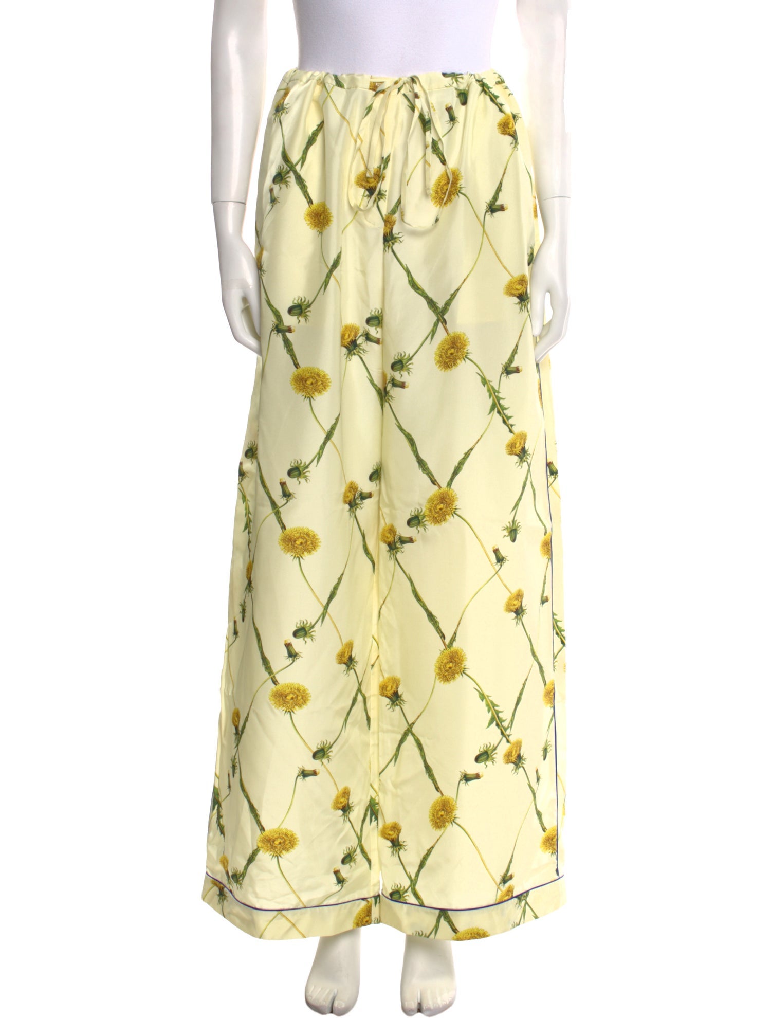 Burberry Silk Wide Leg Pants w/ Tags