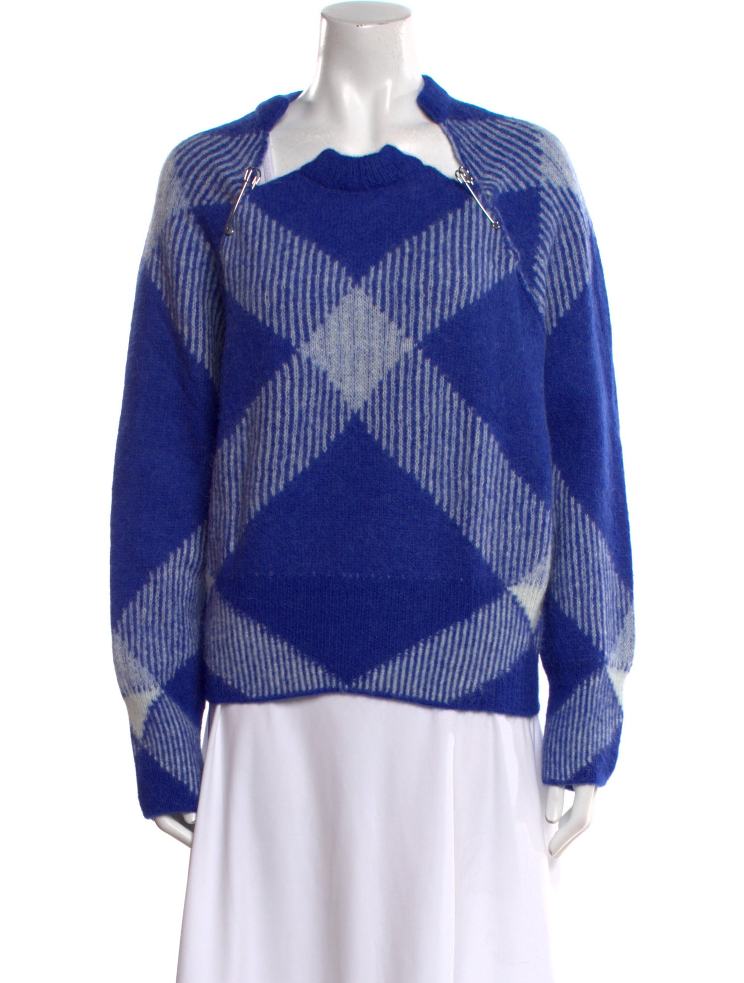 Burberry Striped Cowl Neck Sweater w/ Tags