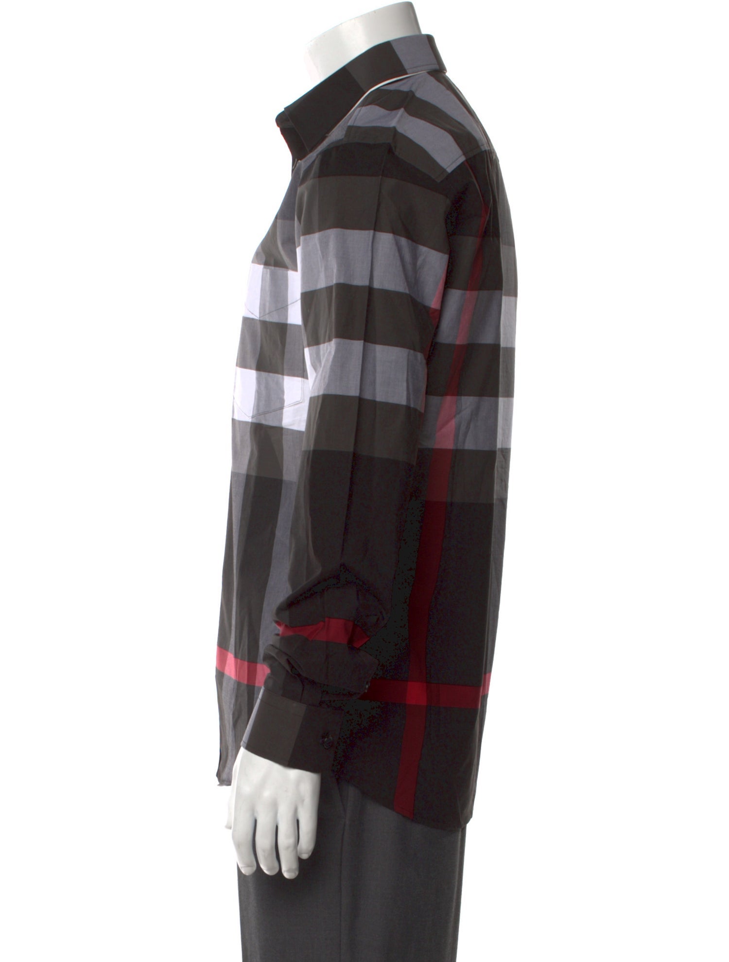 Burberry Plaid Print Long Sleeve Shirt w/ Tags