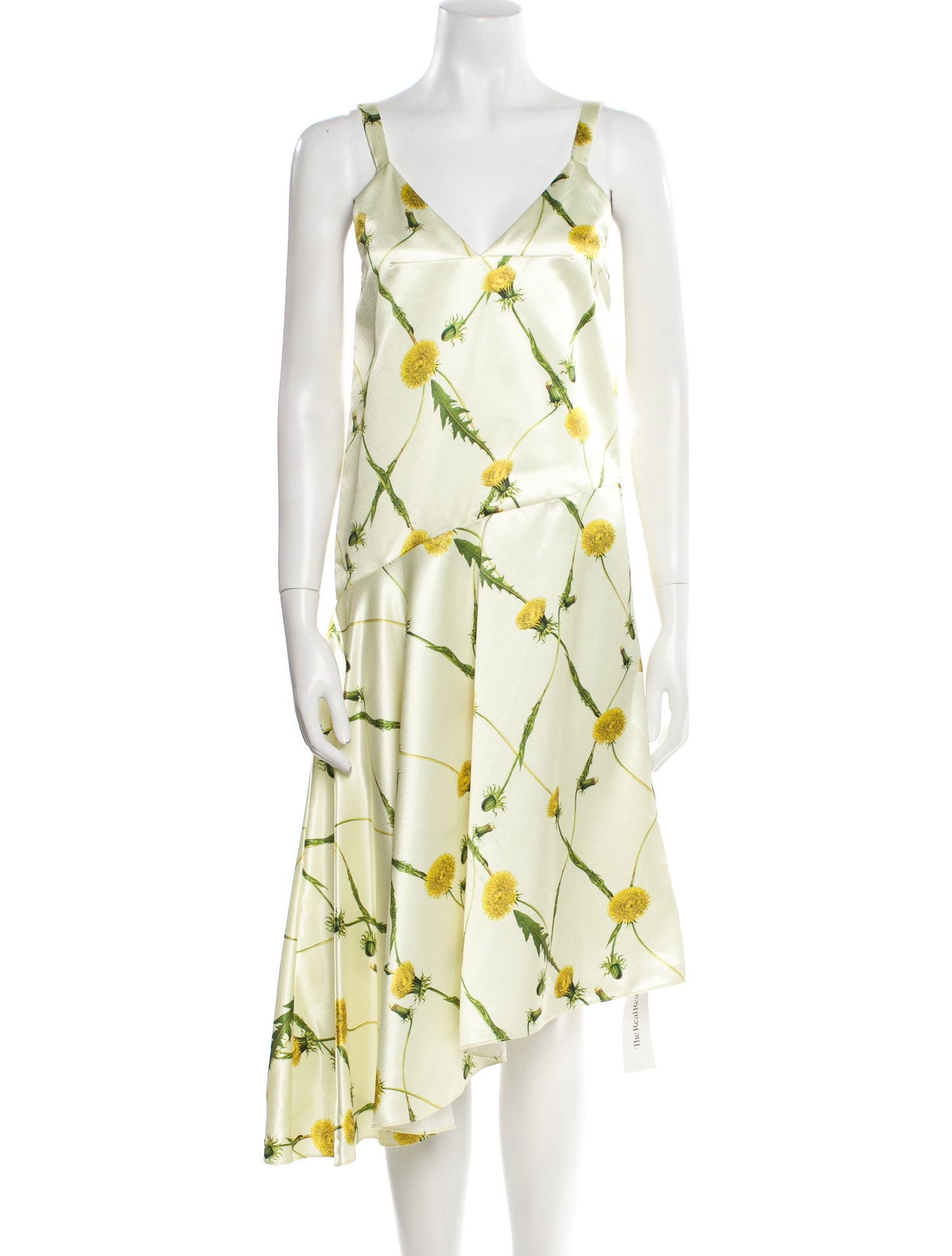 Burberry Floral Print Midi Length Dress