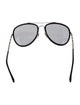 Burberry Nova Check Pattern Aviator Sunglasses