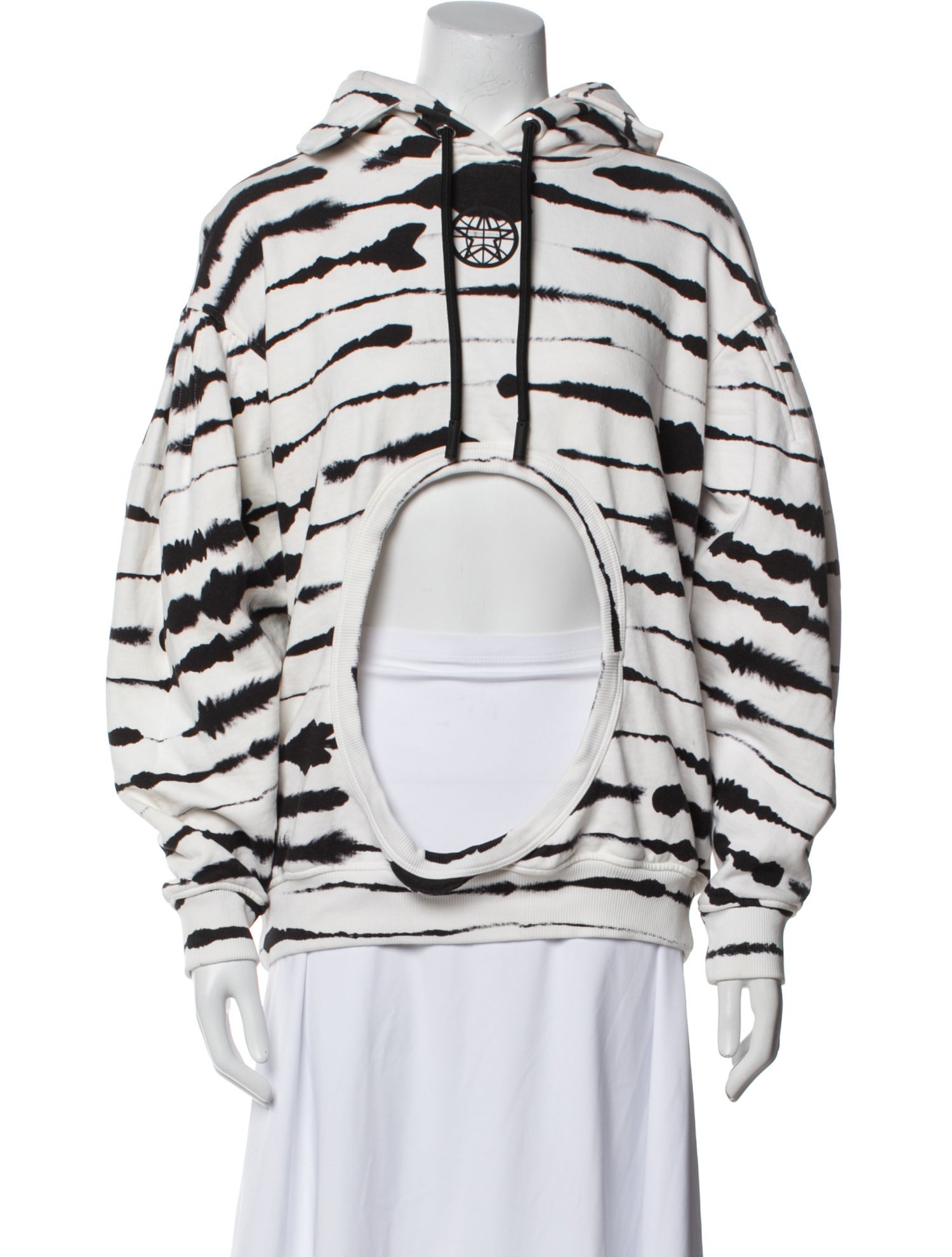Burberry Graphic Print Mock Neck Sweatshirt