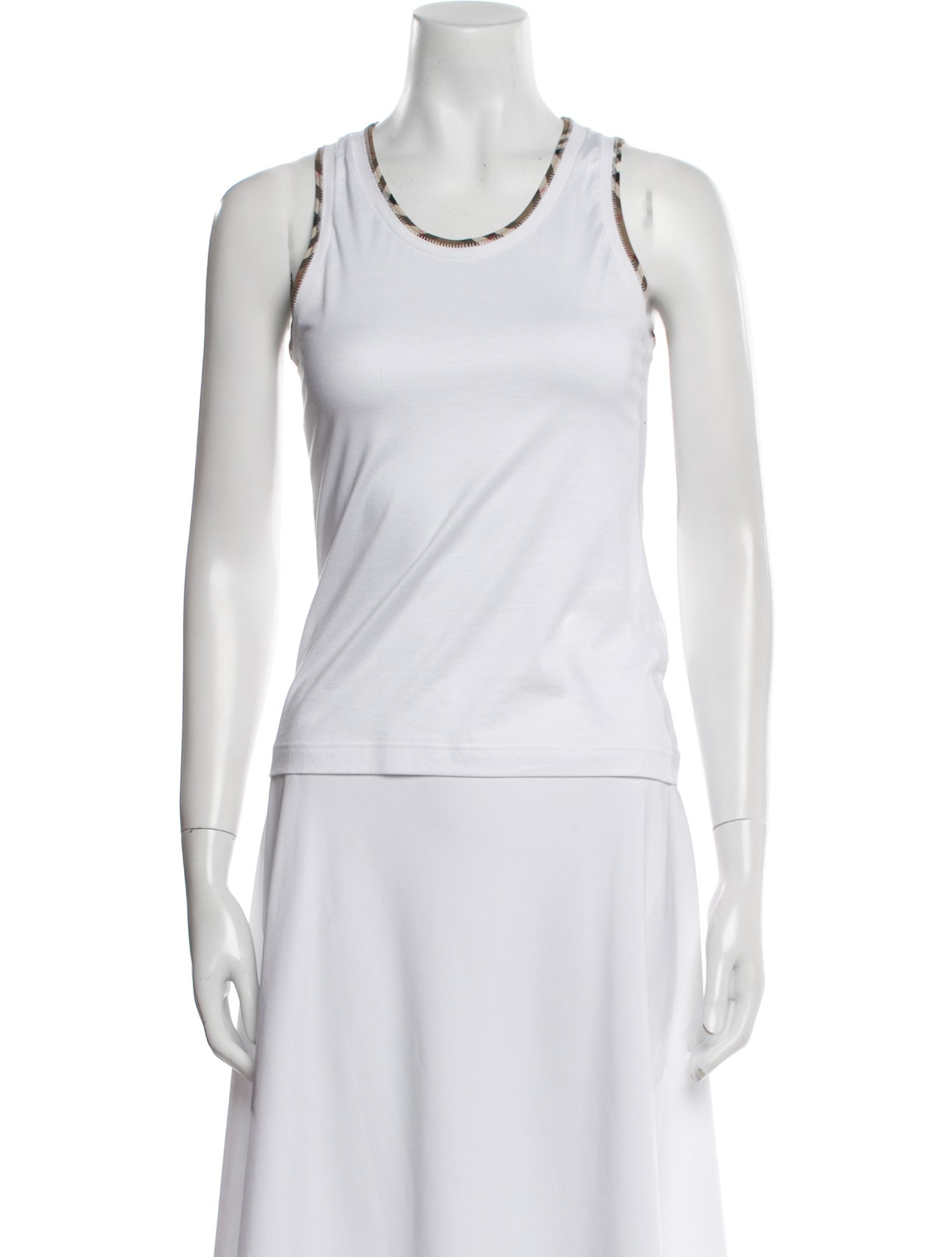Burberry Scoop Neck Sleeveless Top