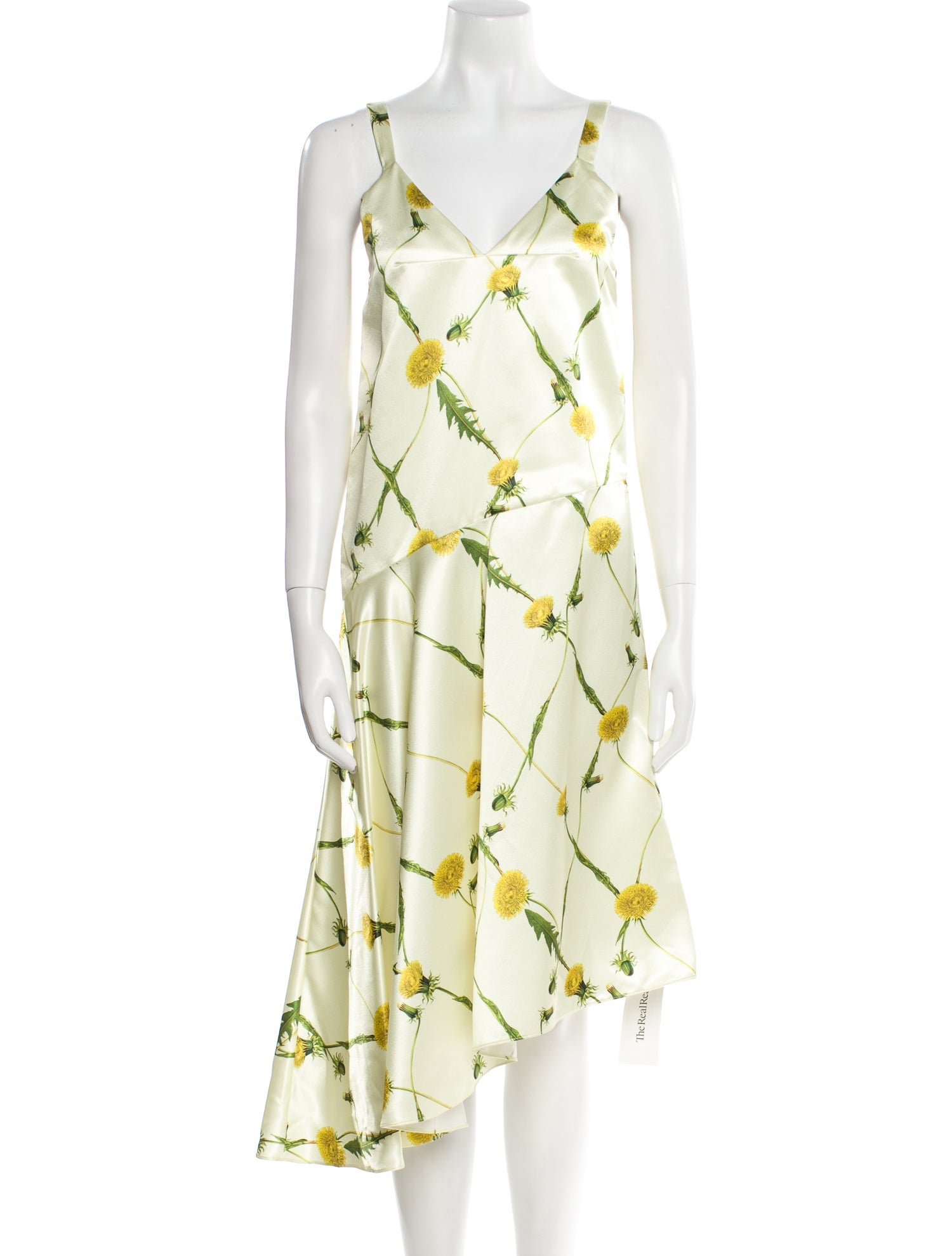 Burberry Floral Print Midi Length Dress