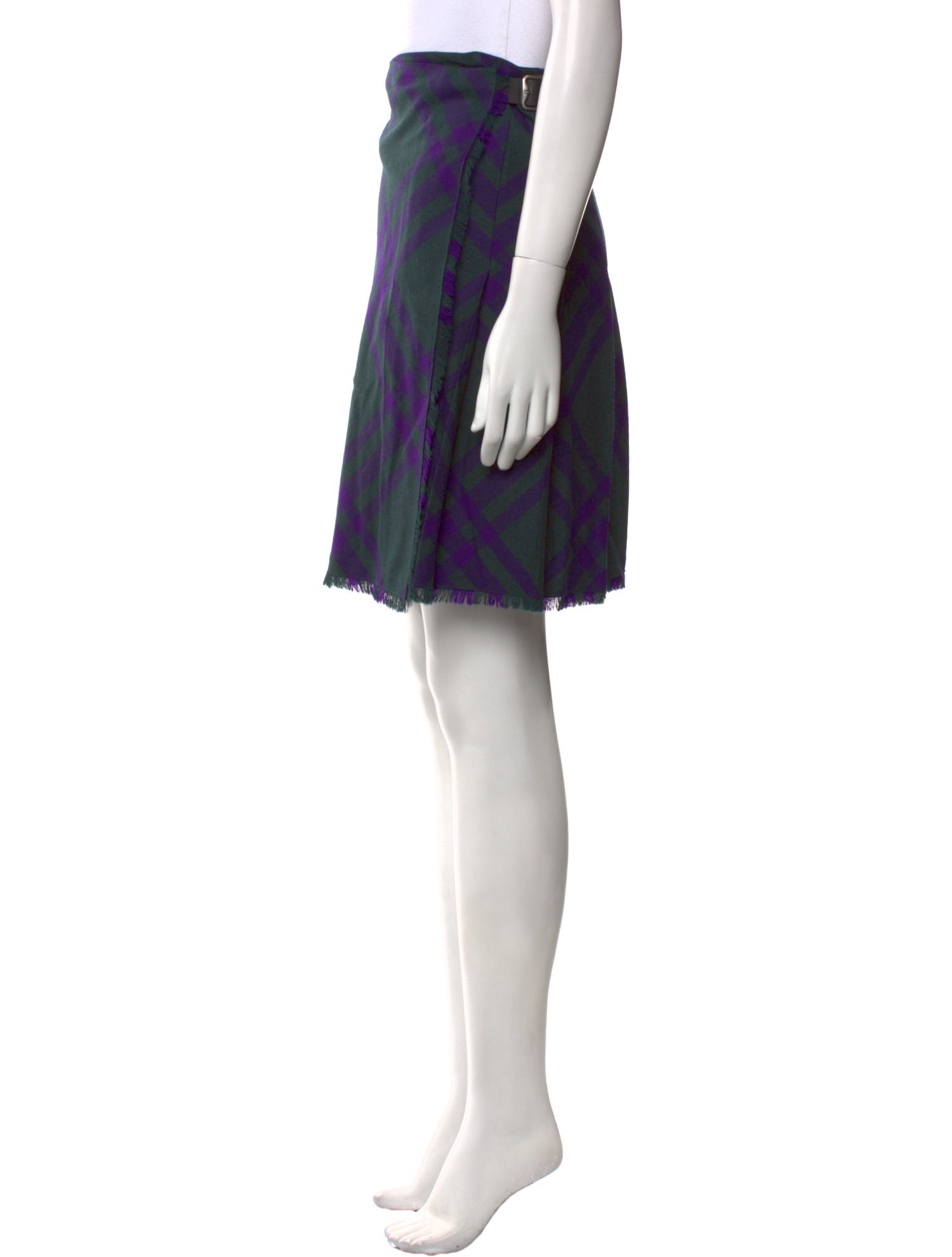 Burberry Silk Knee-Length Skirt w/ Tags