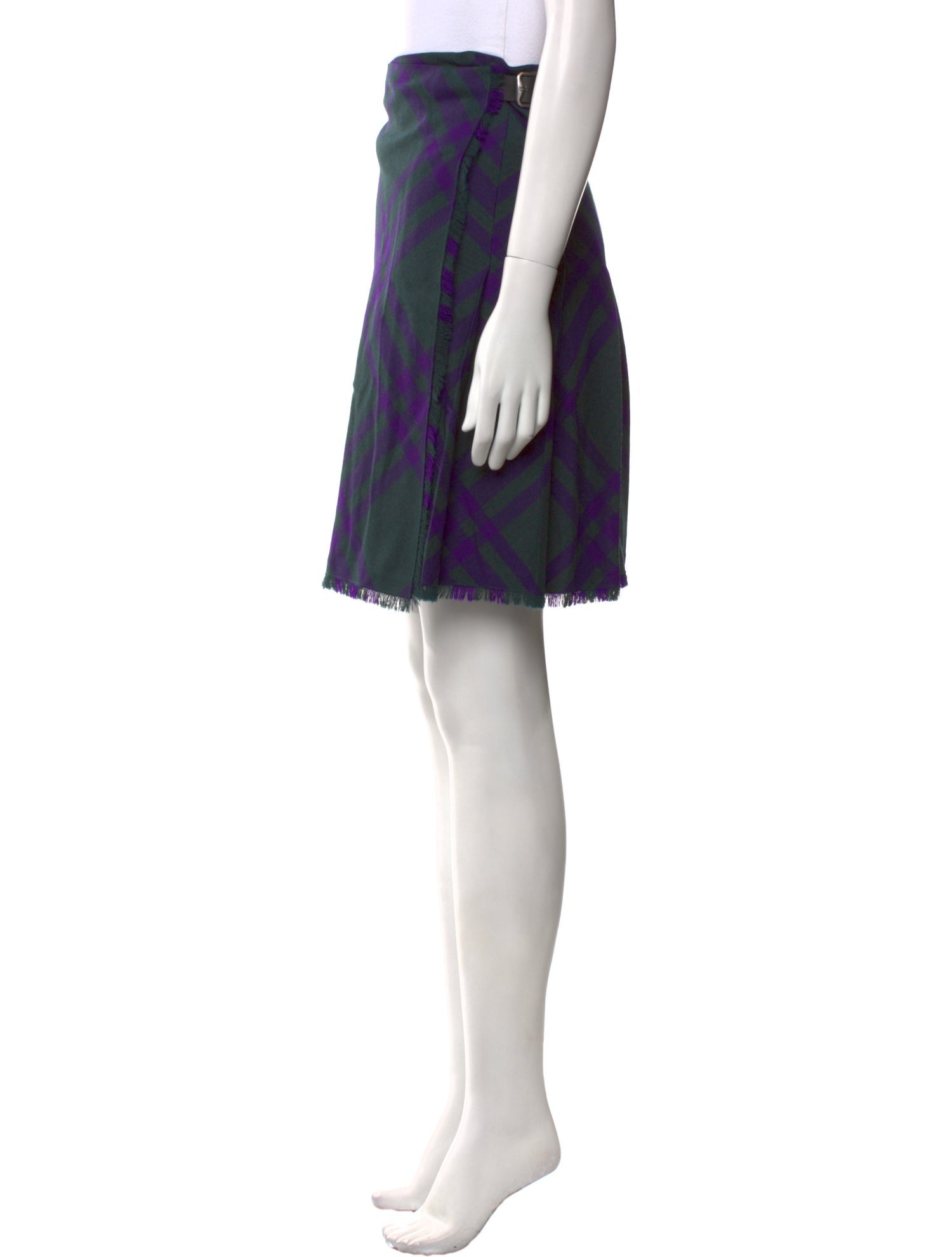 Burberry Silk Knee-Length Skirt w/ Tags