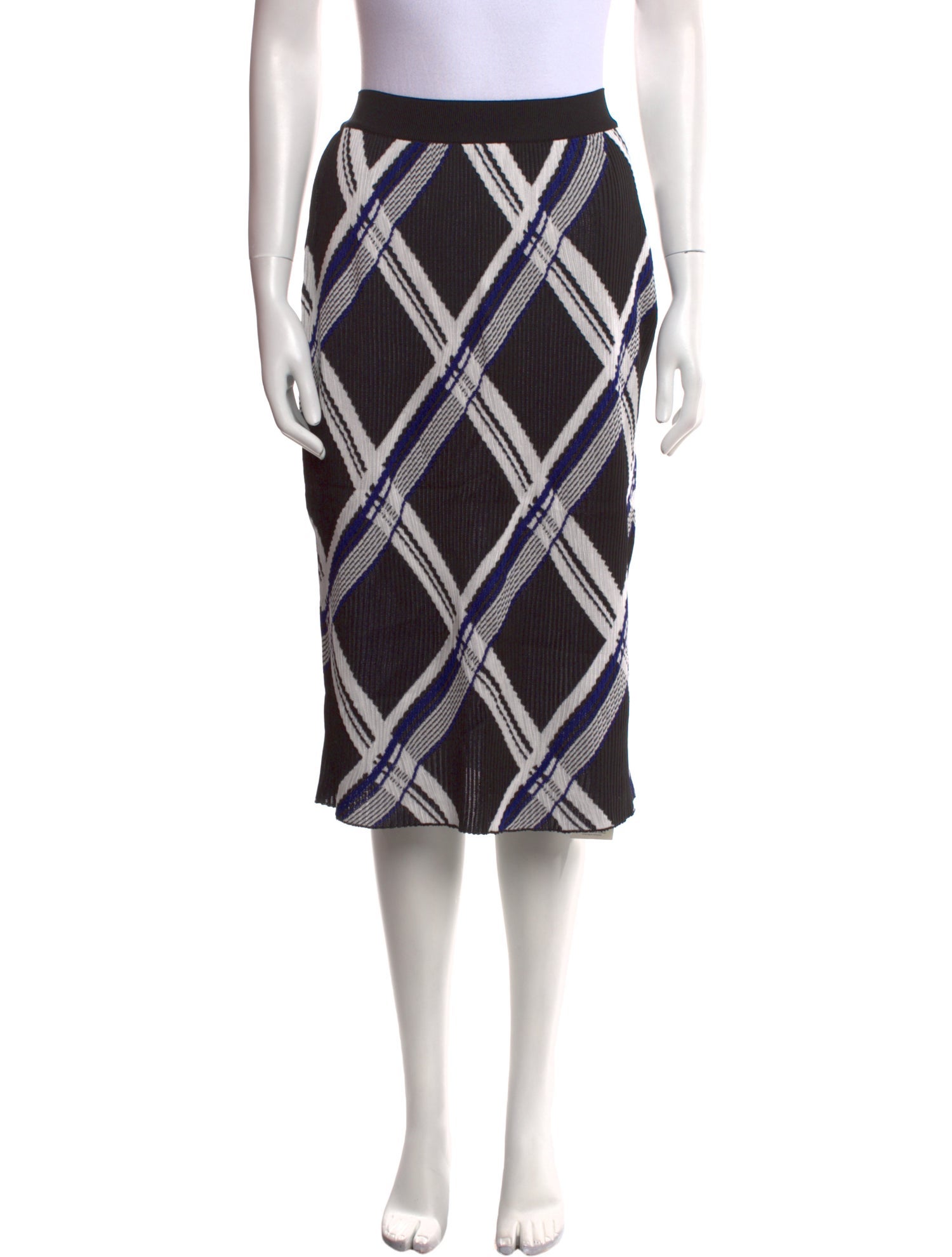 Burberry Silk Knee-Length Skirt w/ Tags