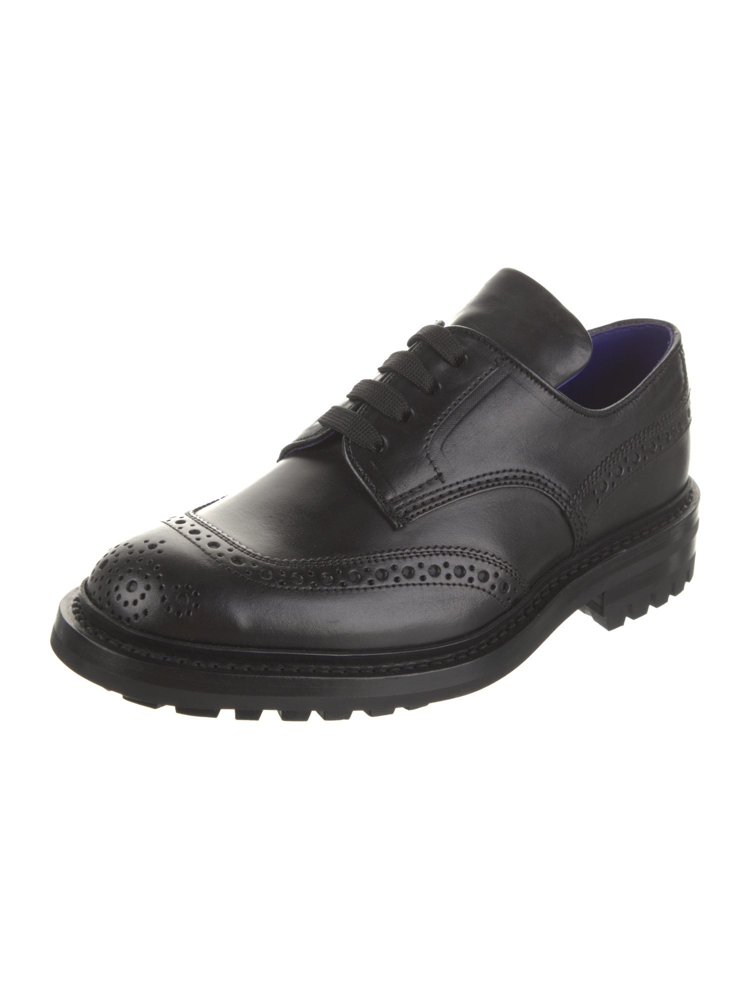 Tricker's x Burberry Patent Leather Lasercut Accents Brogues