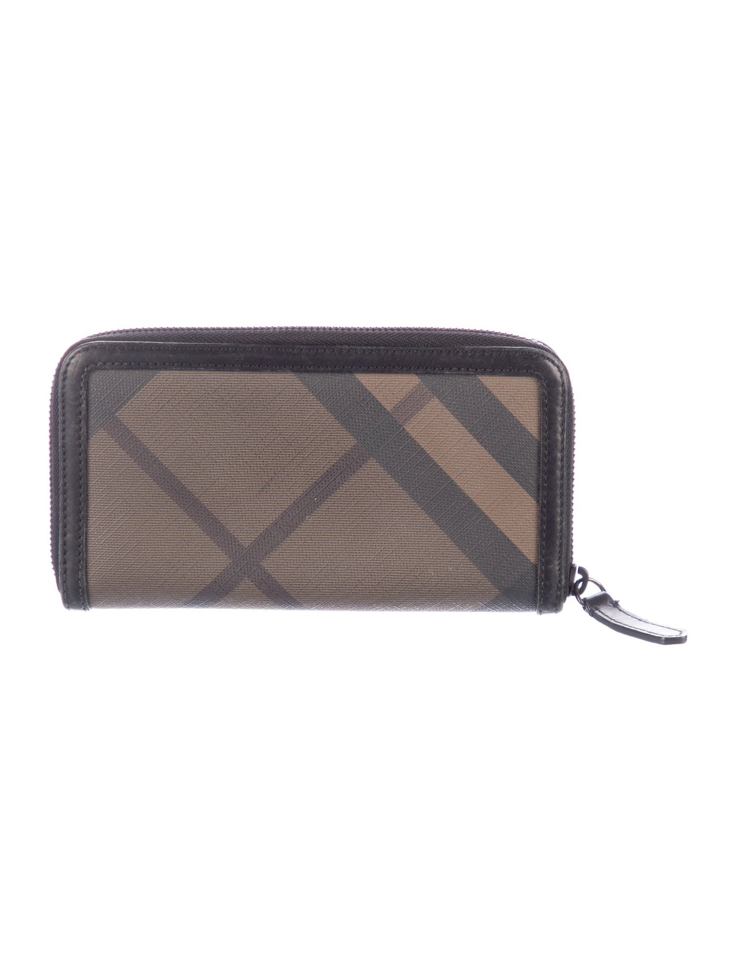 Burberry Smoked Check Pattern Continental Wallet