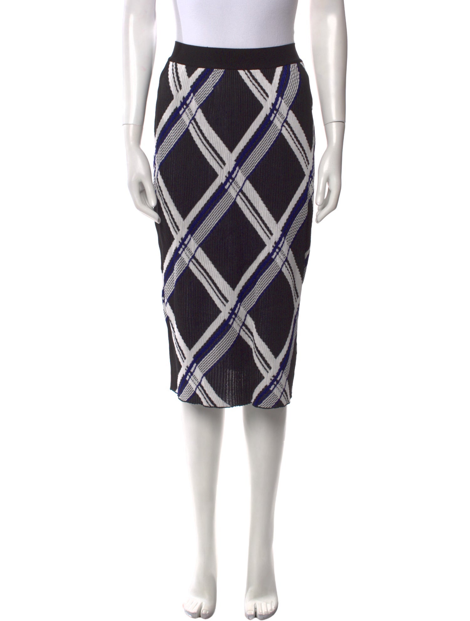 Burberry Silk Knee-Length Skirt w/ Tags