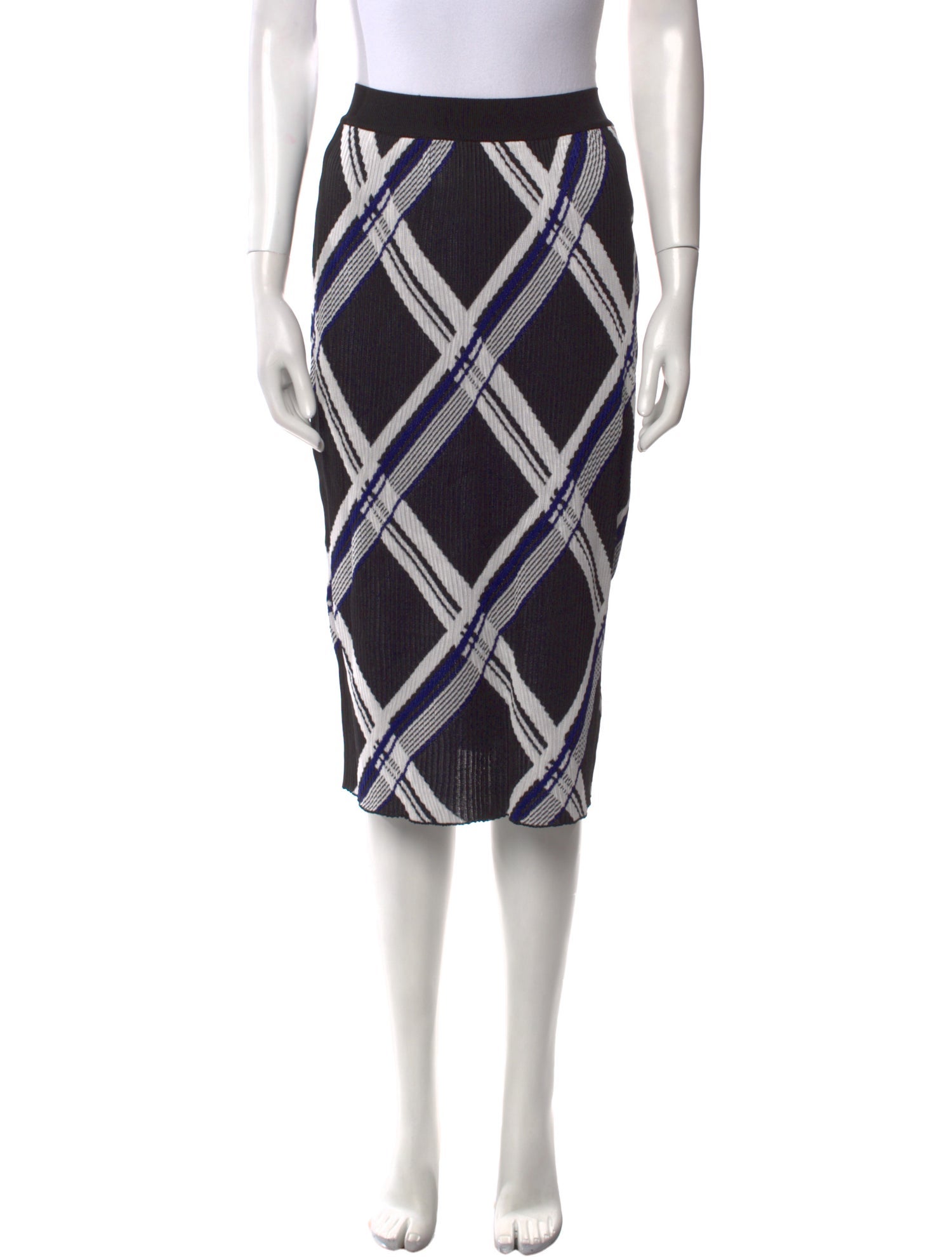 Burberry Silk Knee-Length Skirt w/ Tags