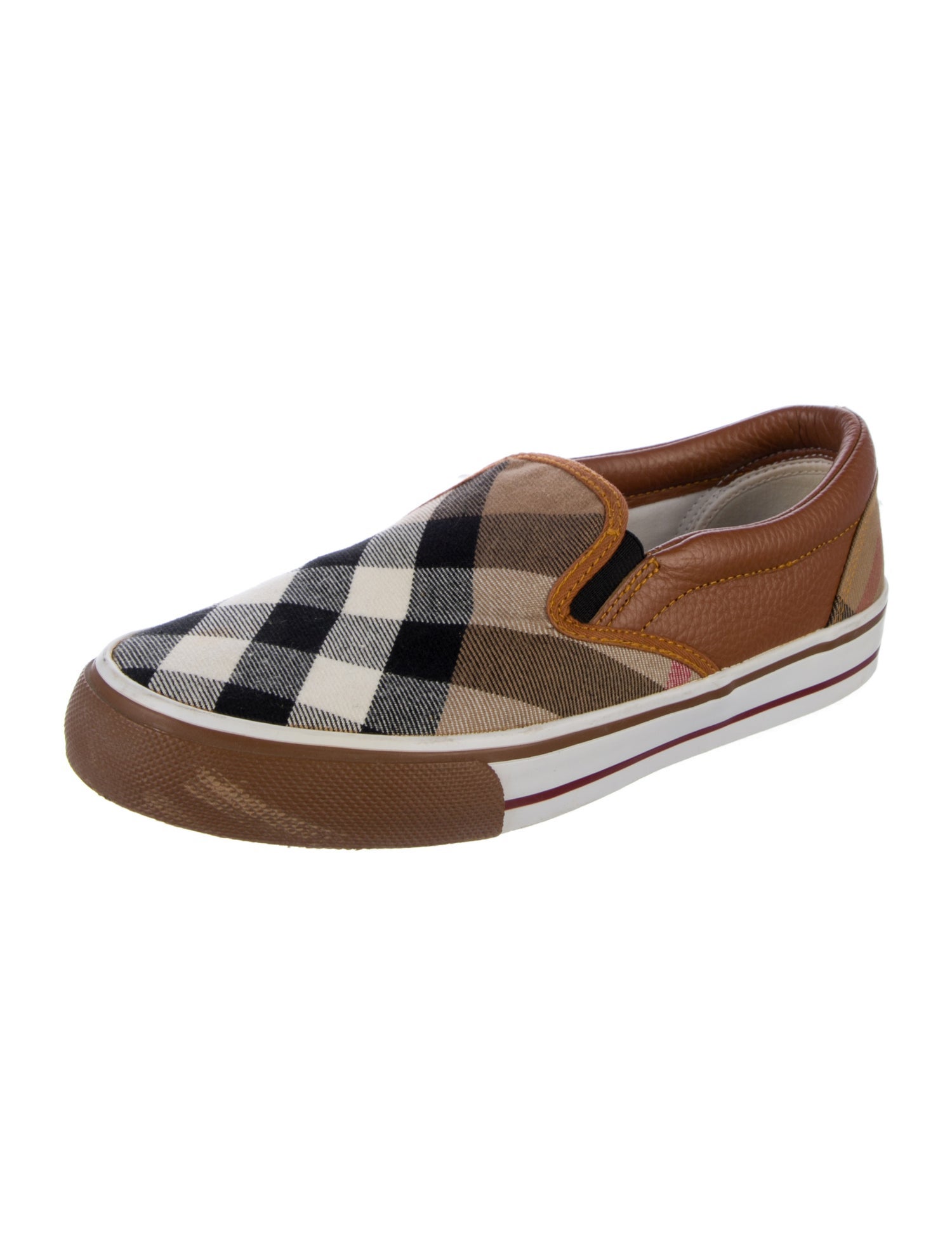 Burberry Super Nova Check Pattern Sneakers