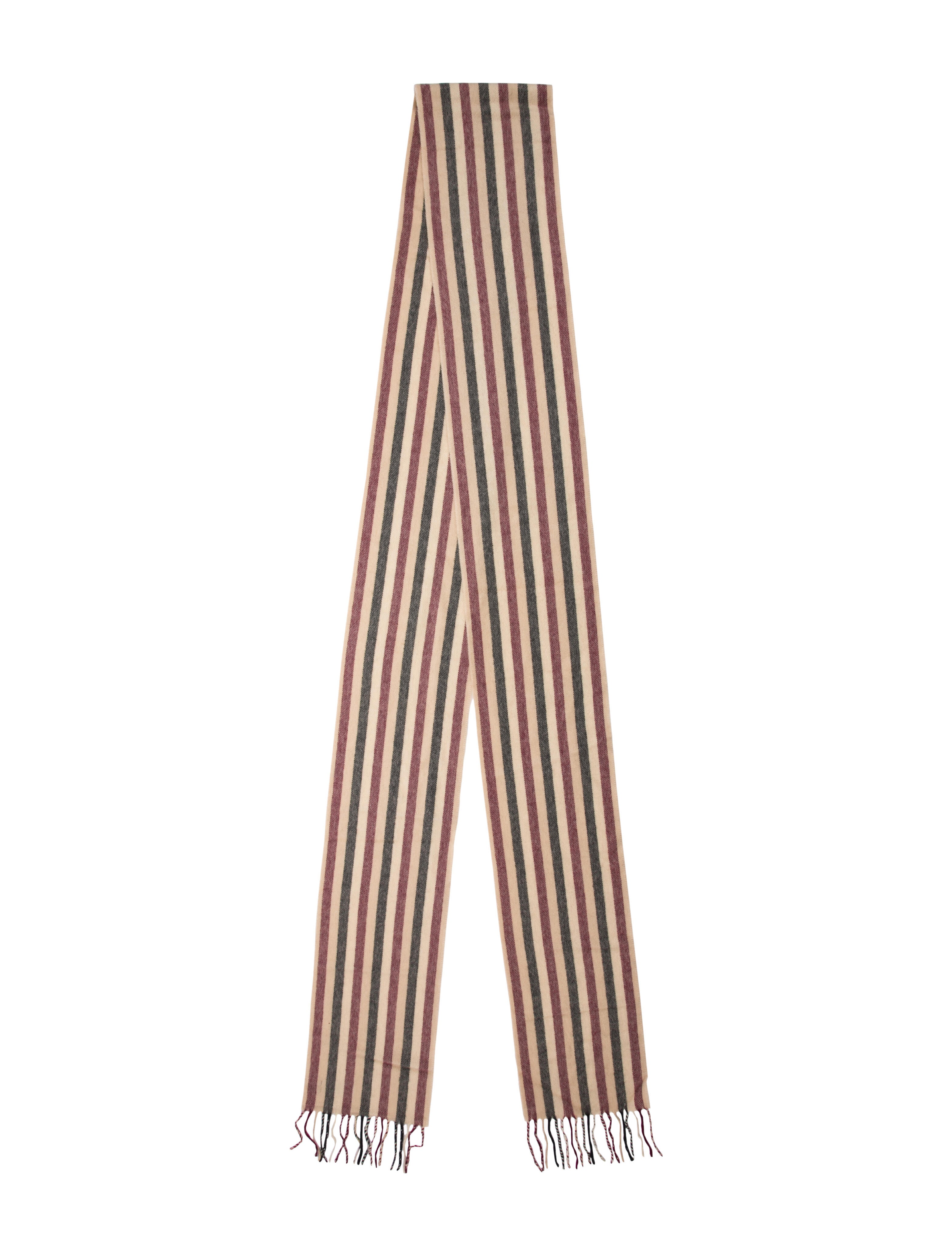 Burberry Cashmere Striped Scarf