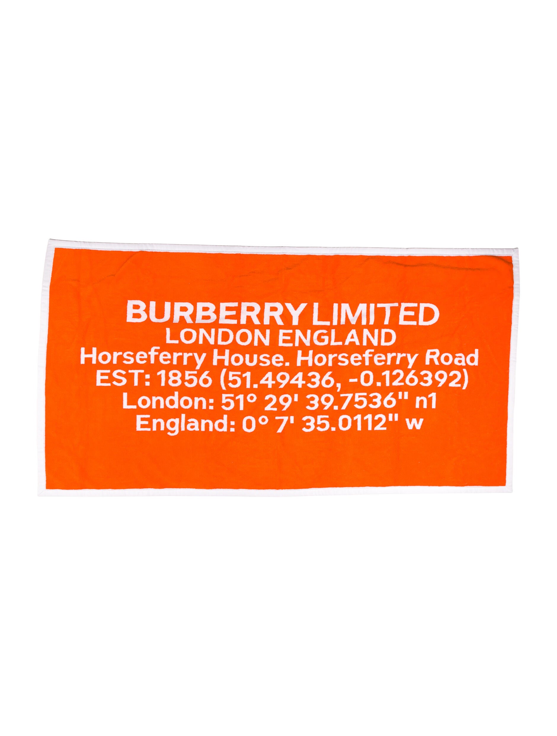 Burberry HQ Coordinate Jacquard Towel
