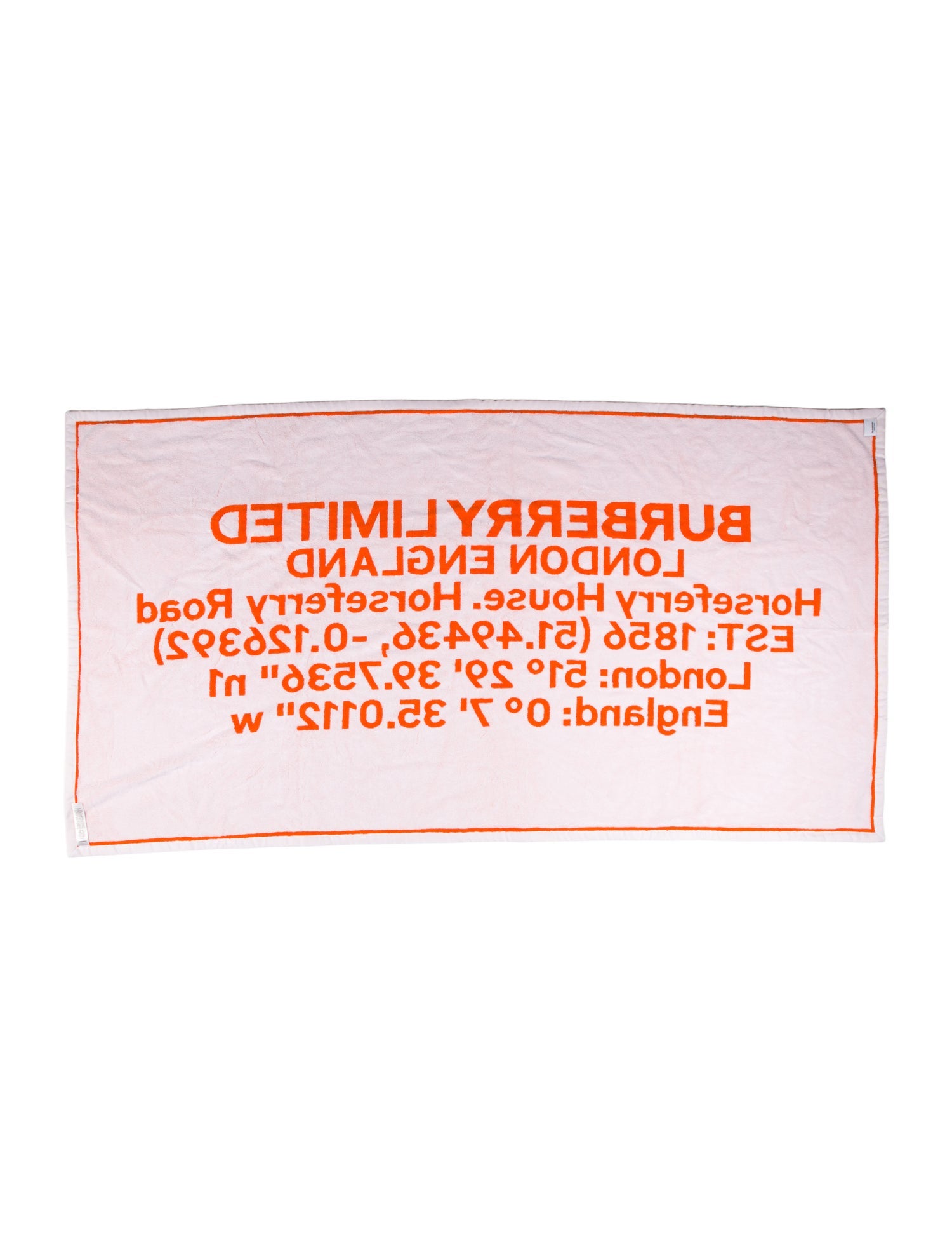 Burberry HQ Coordinate Jacquard Towel