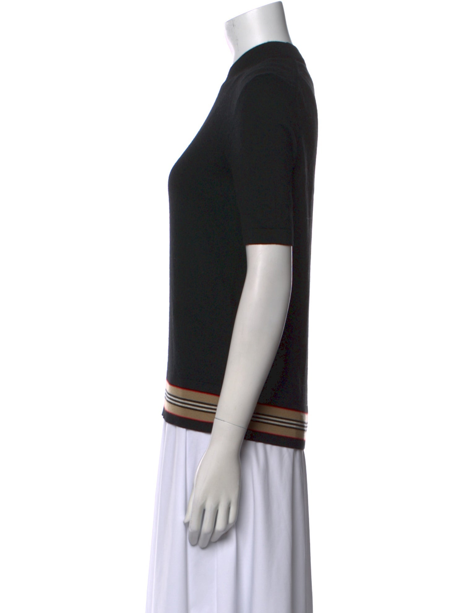 Burberry Merino Wool Crew Neck Top