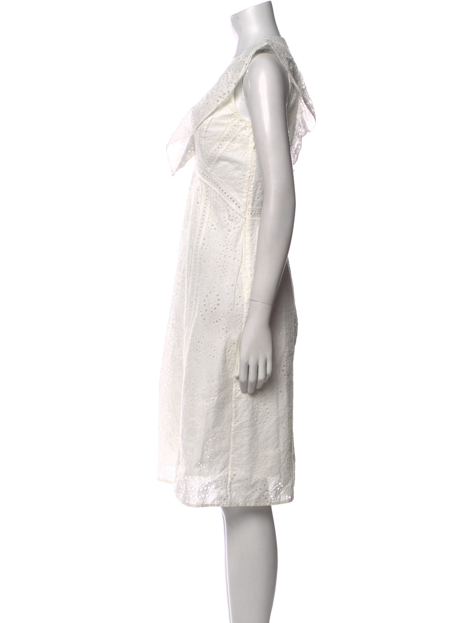 Burberry V-Neck Mini Dress