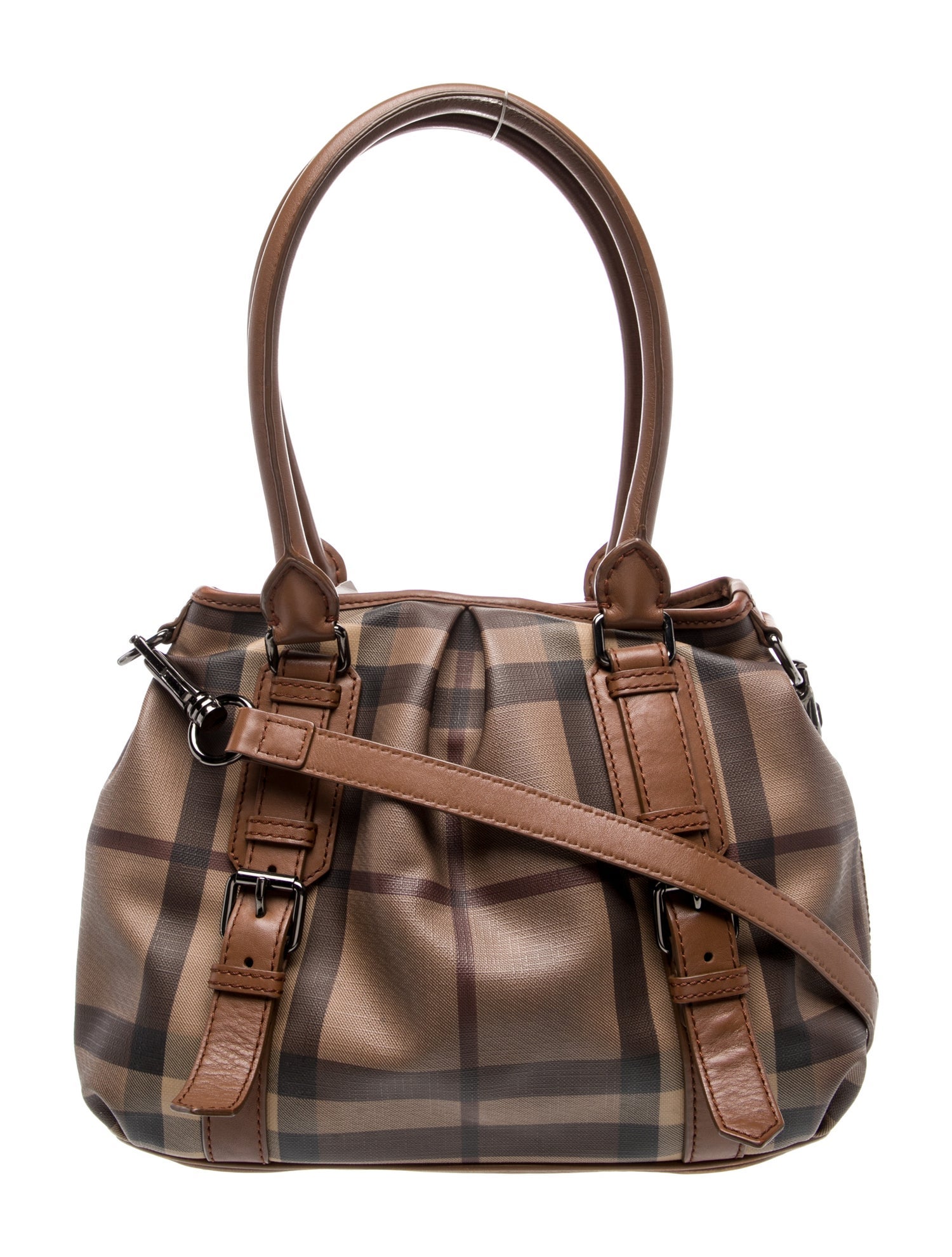 Burberry Smoked Check Top Handle Bag