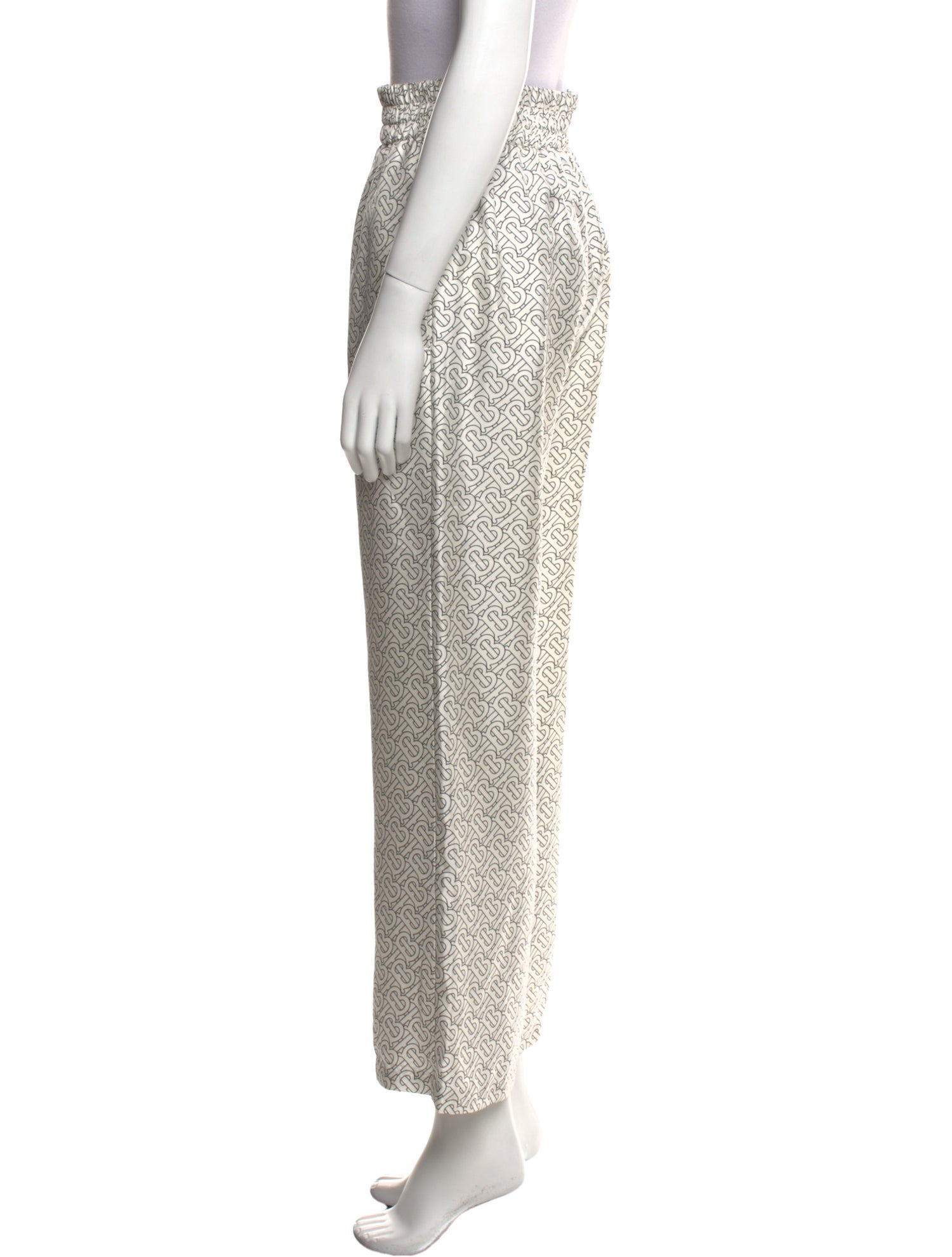 Burberry Silk Wide Leg Pants