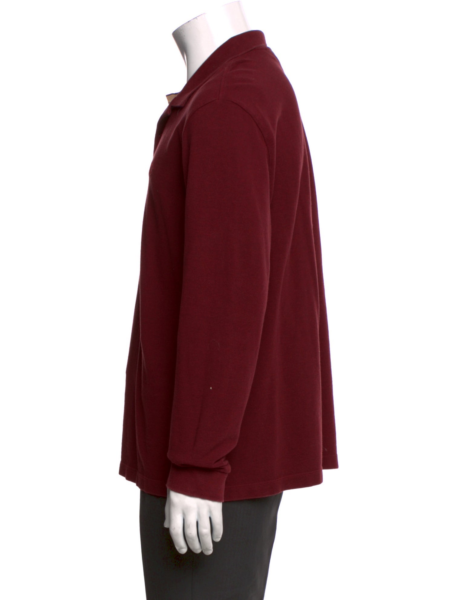 Burberry Nova Check Pattern Crew Neck Polo Shirt