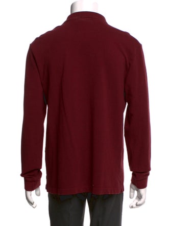 Burberry Nova Check Pattern Crew Neck Polo Shirt