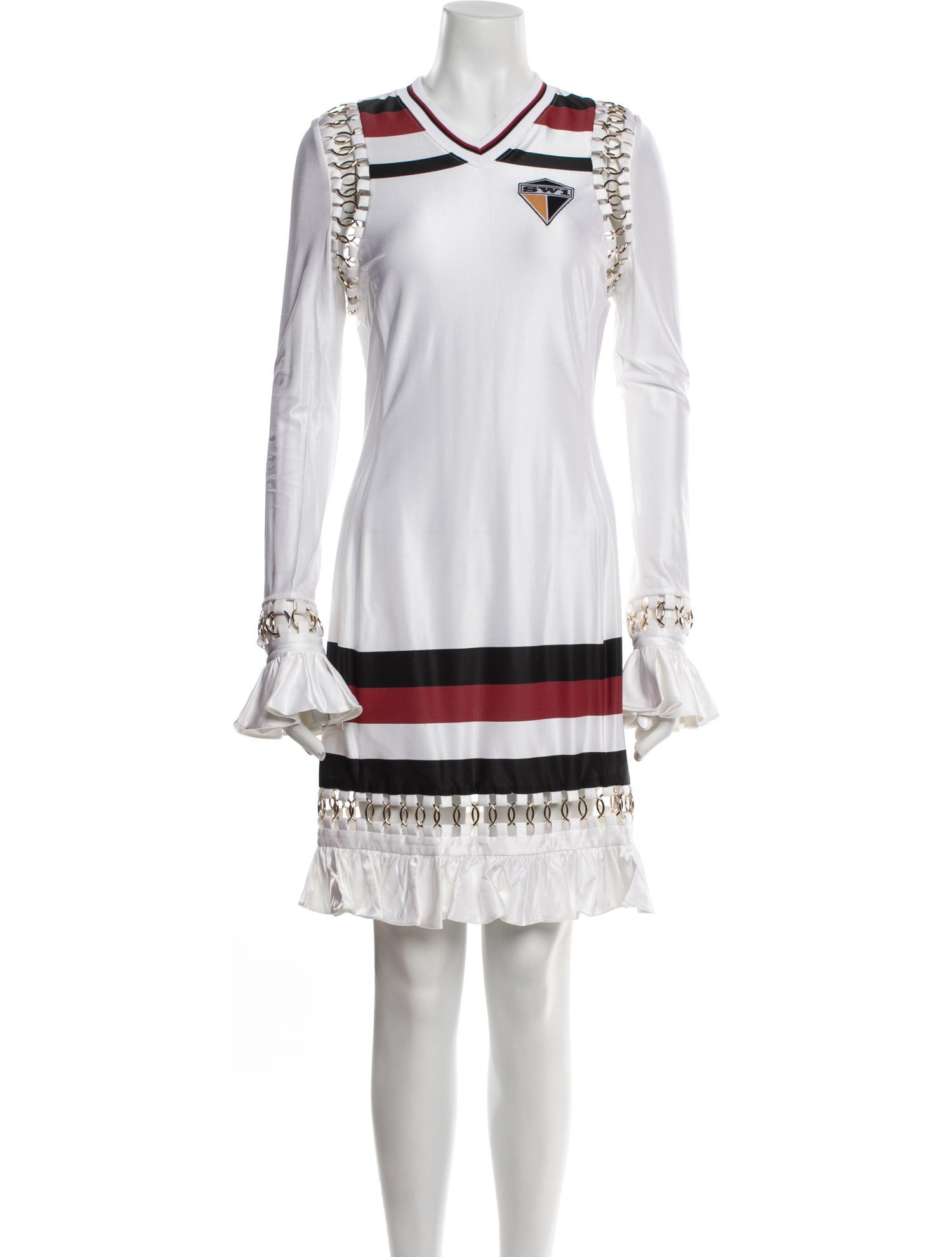 Burberry Colorblock Pattern Mini Dress