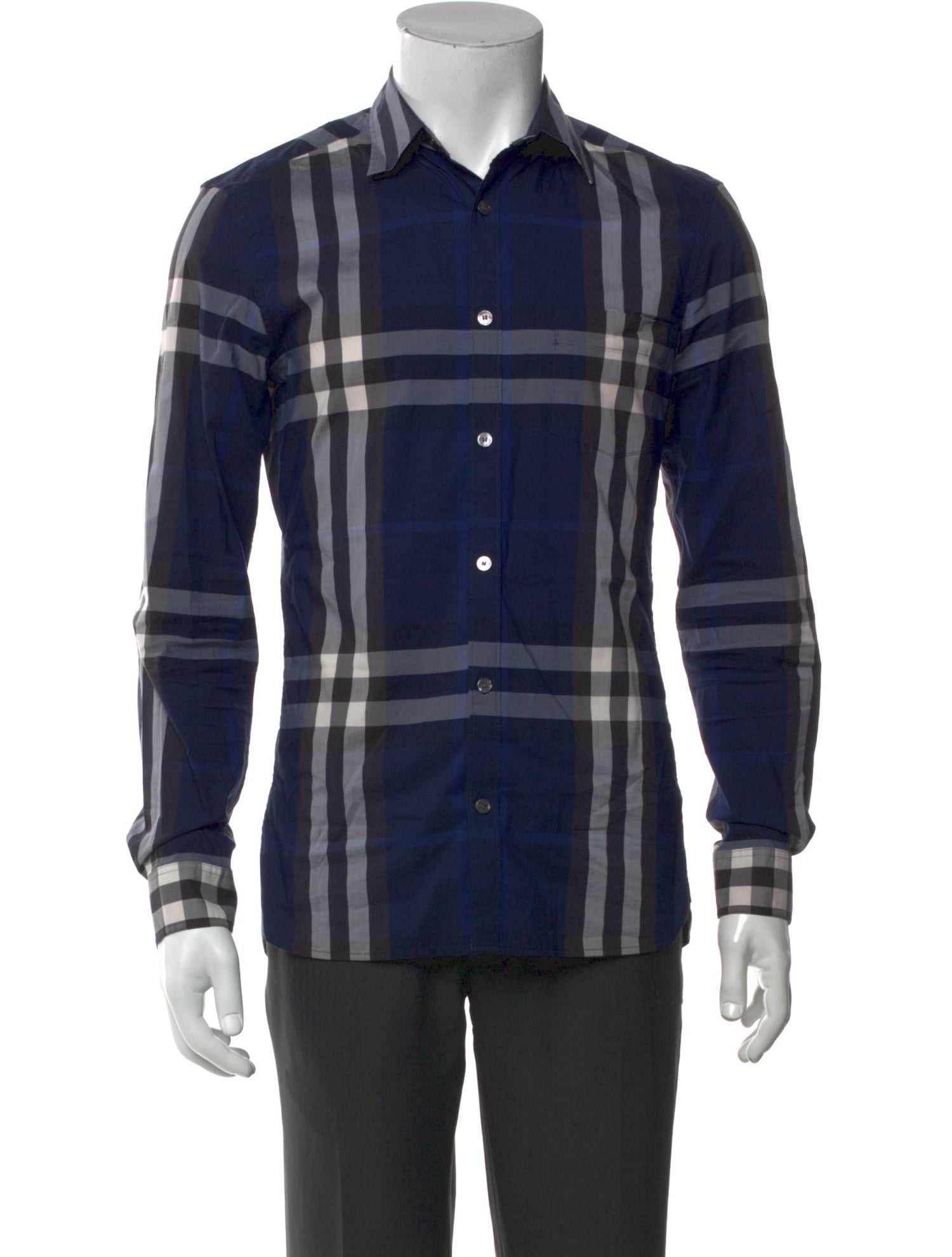 Burberry House Check Pattern Long Sleeve Shirt