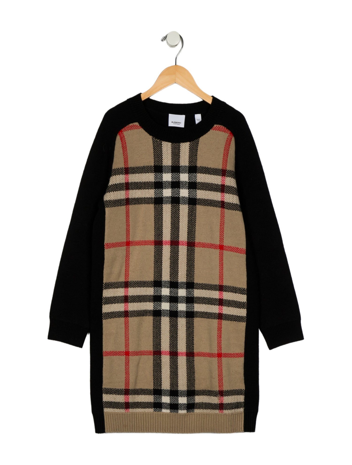 Burberry Girls' House Check Sweater Dress